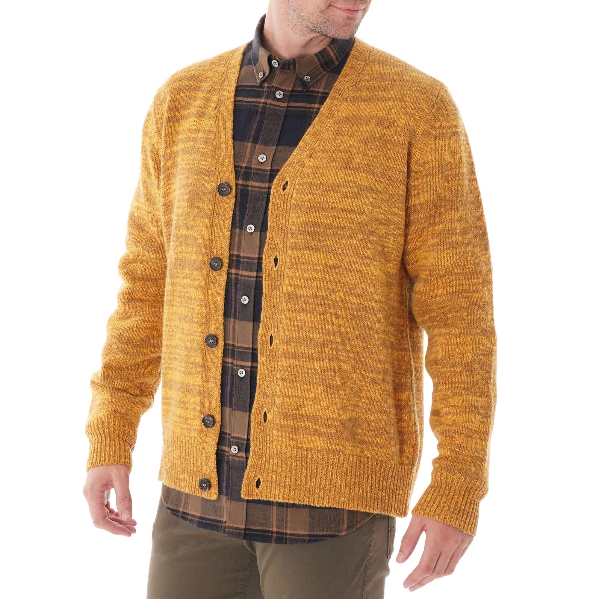 Norse Projects Adam Cardigan Neps - Yellow