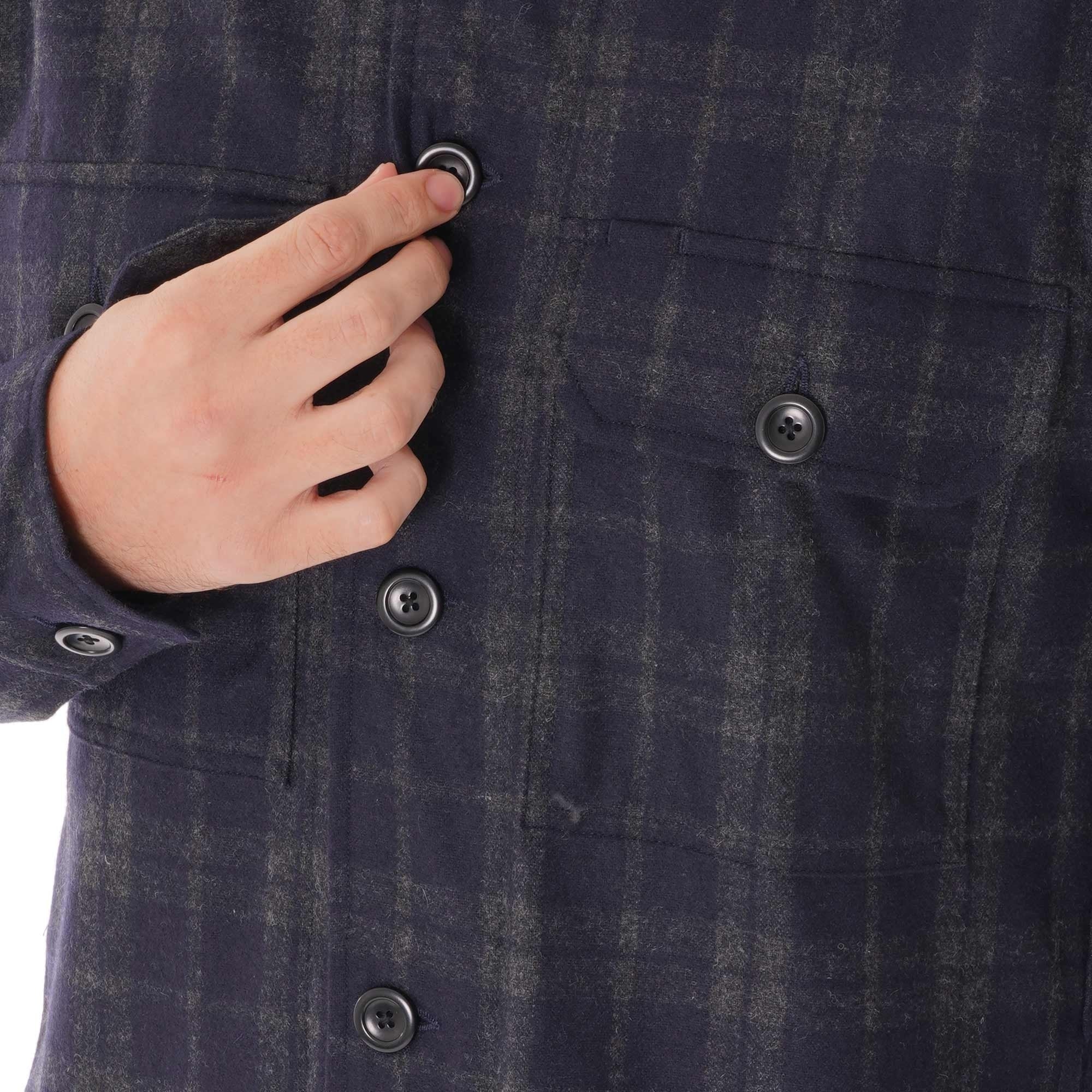 Norse Projects Kyle Wool Overshirt - Dark Navy