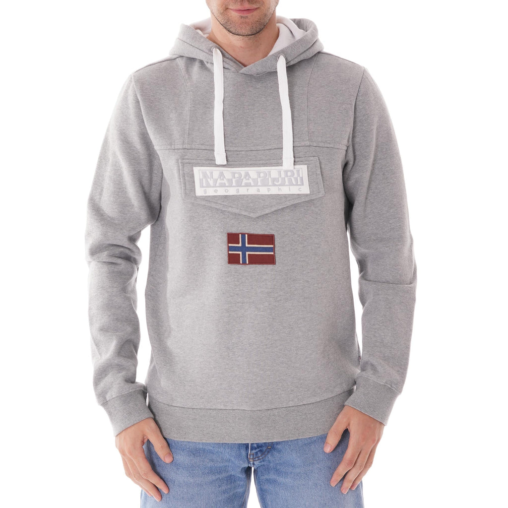 Napapijri Medium Grey Burgee Hoodie