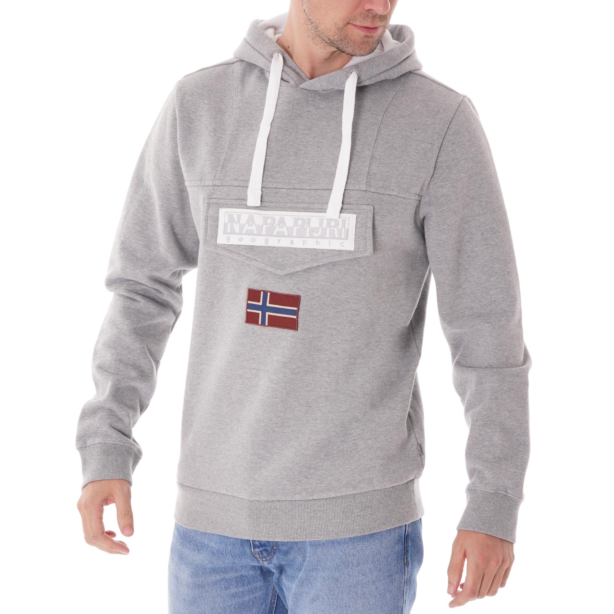 Napapijri Medium Grey Burgee Hoodie