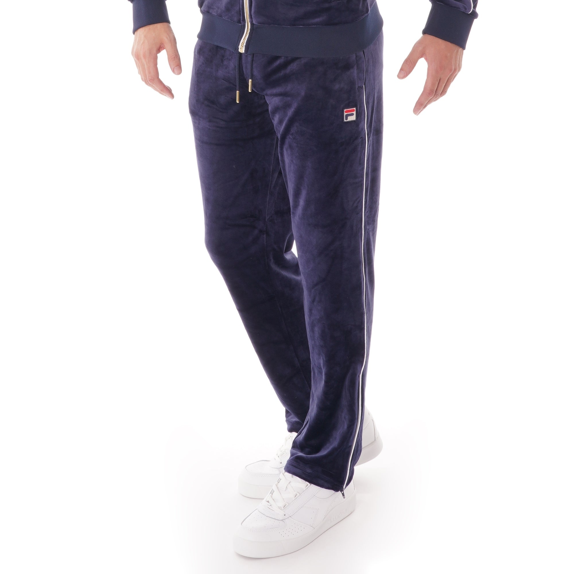Fila Vintage Velour Cyrus Track Pants - Peacoat  & White