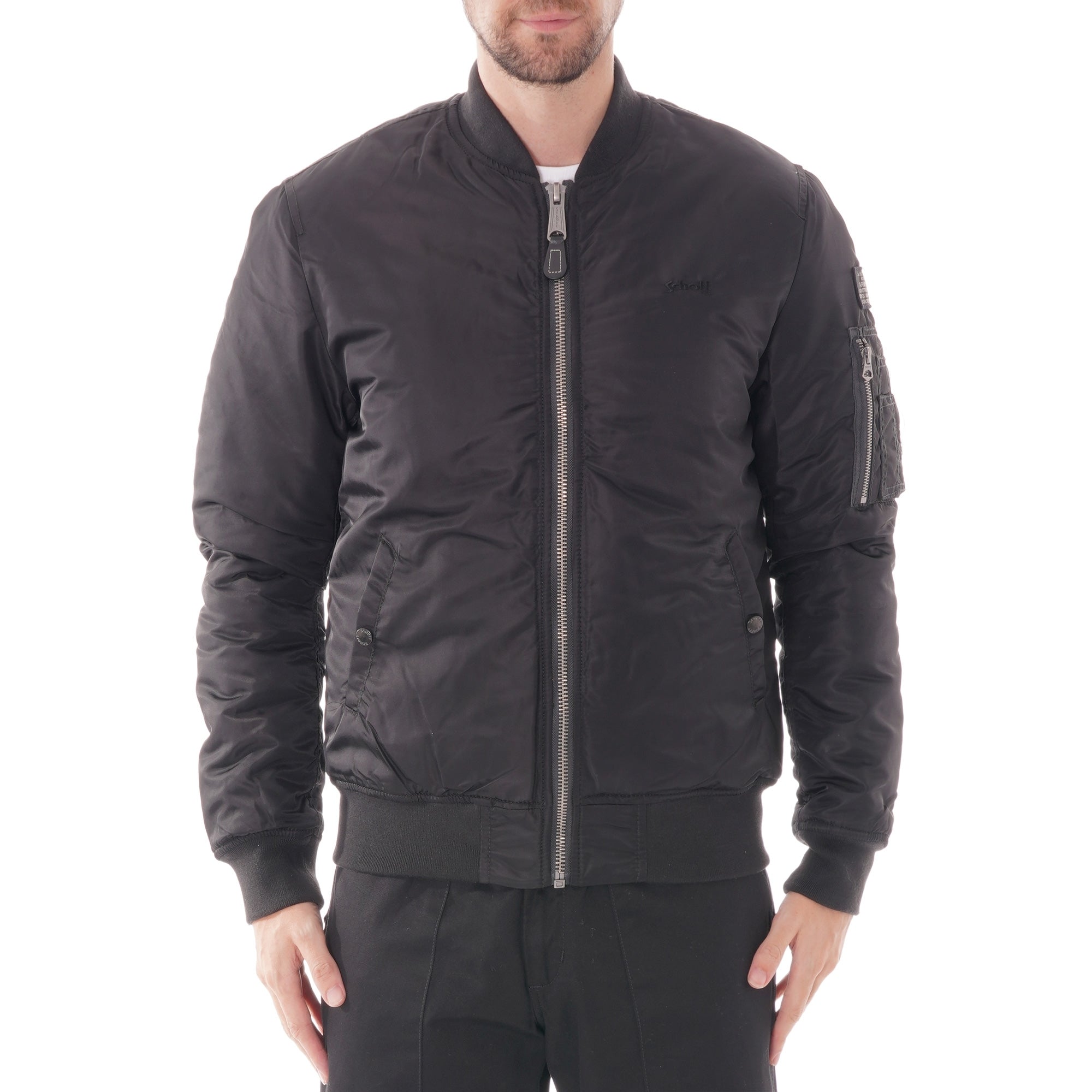 Schott NYC Air Force 1 Bomber Jacket - Black