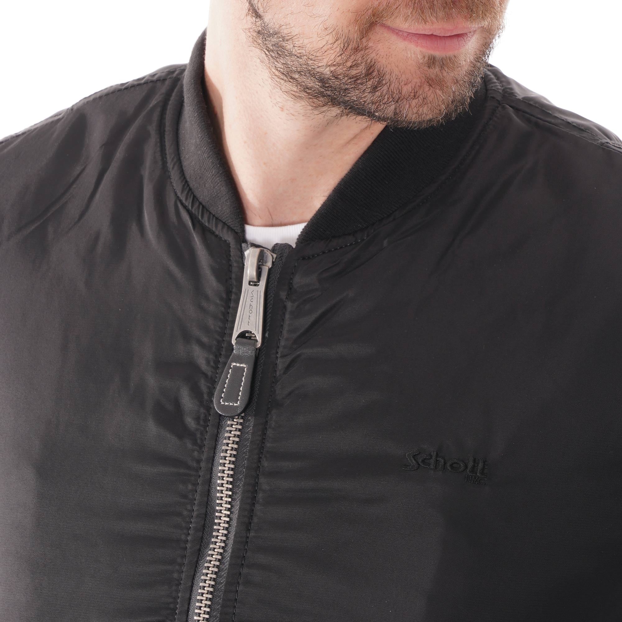 Schott NYC Air Force 1 Bomber Jacket - Black