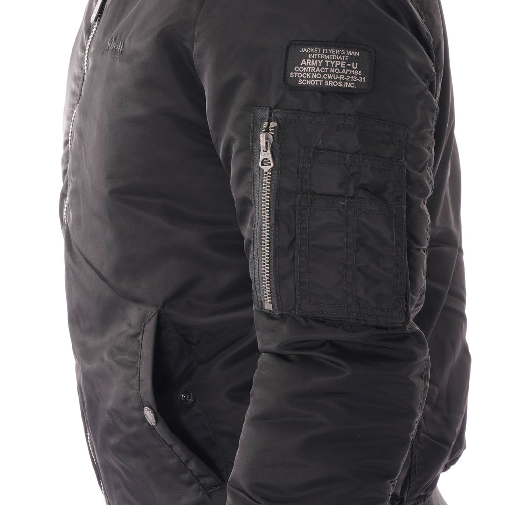 Schott NYC Air Force 1 Bomber Jacket - Black