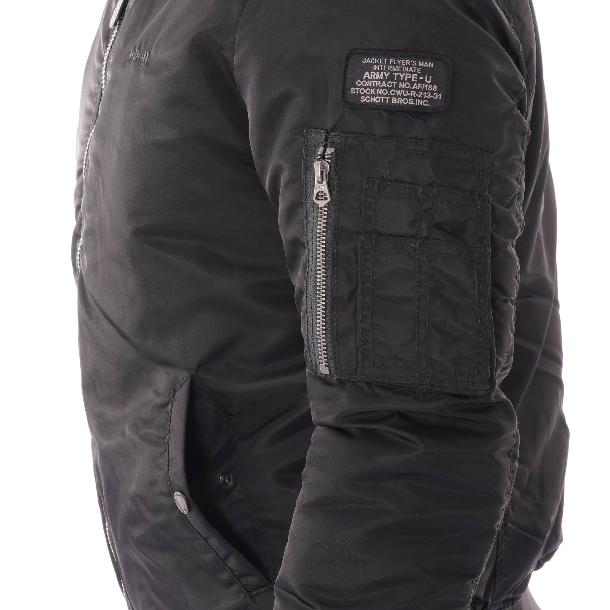 Schott NYC Air Force 1 Bomber Jacket - Black