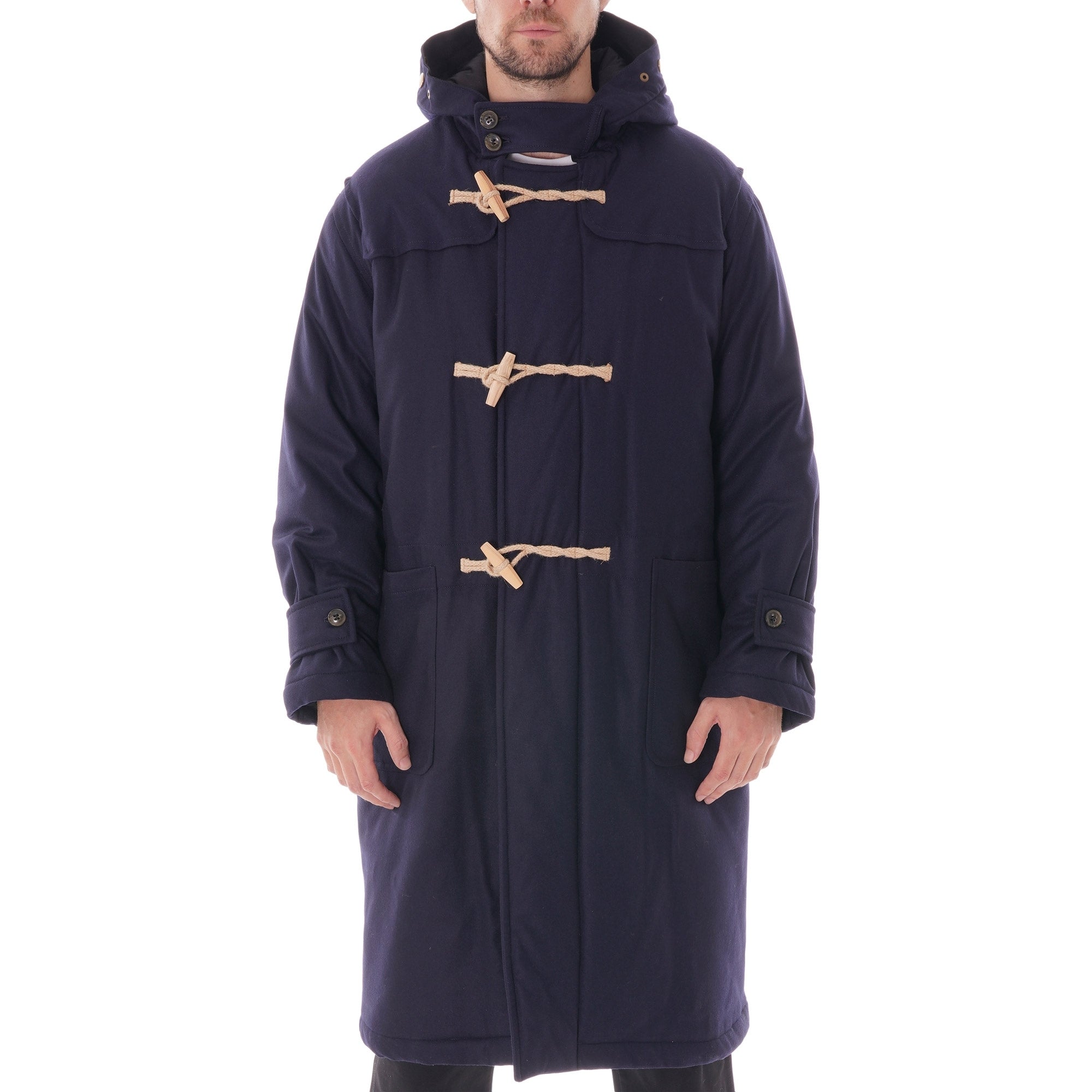 Gloverall Portsmouth Padded Duffle Coat - Navy