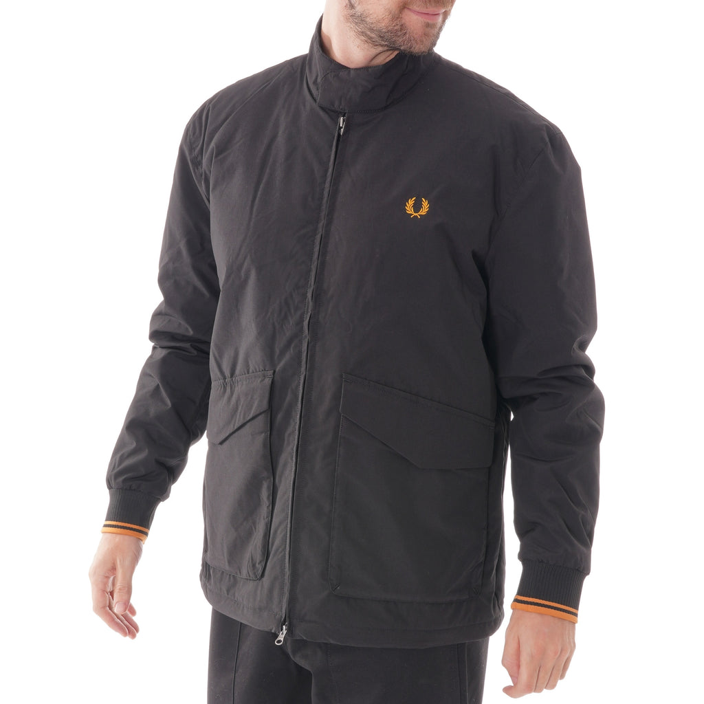 Fred Perry Quilted Harrington - Black