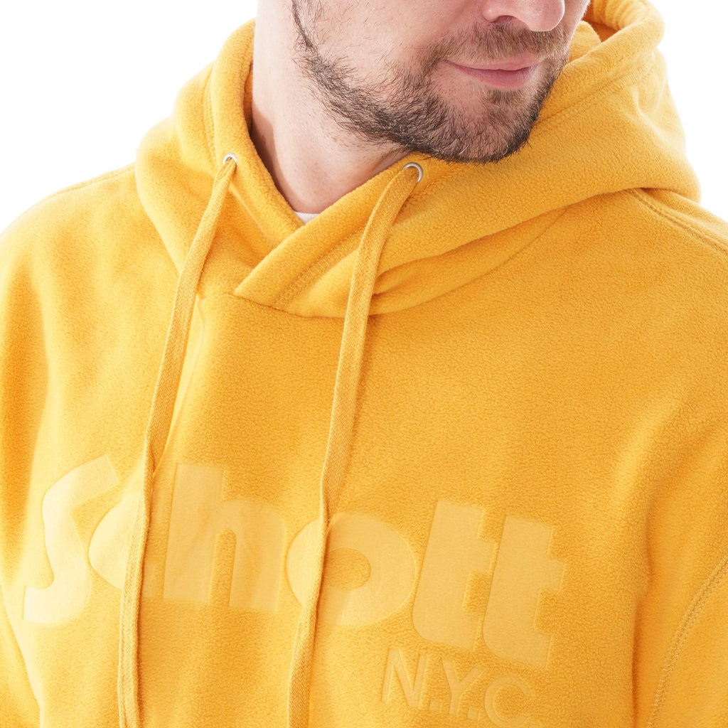 Schott NYC Hooded Sweatshirt - Gold
