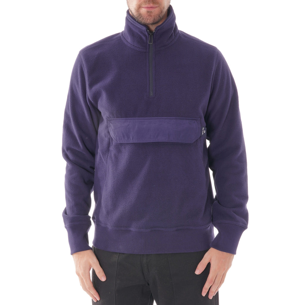 Half-Zip Funnel Neck Sweatshirt - Inky – Stuarts London
