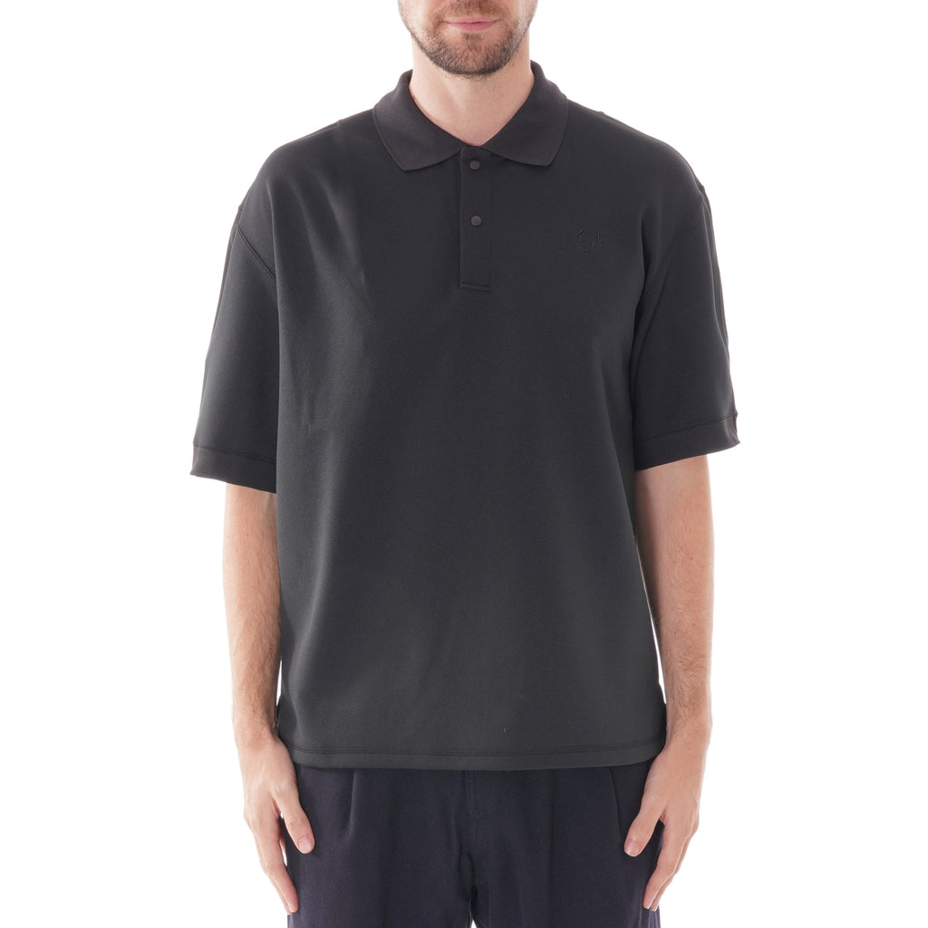 Fred Perry Made in Japan Tuck Detail Polo Shirt - Black