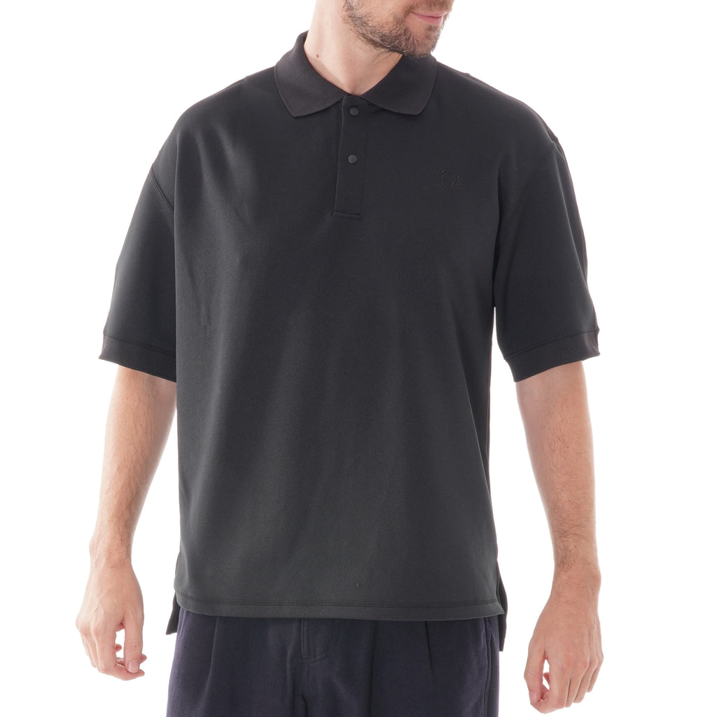 Fred Perry Made in Japan Tuck Detail Polo Shirt - Black