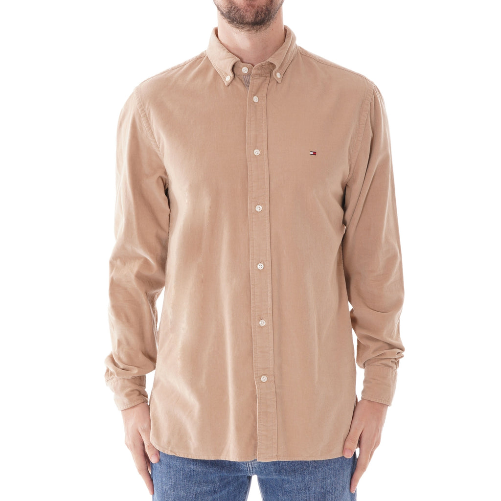 Tommy Hilfiger Dyed Cord Shirt - Khaki