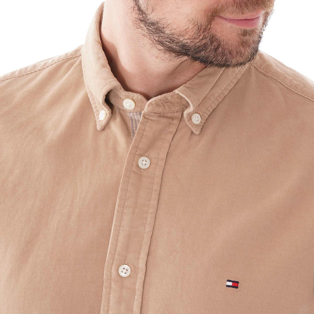 Tommy Hilfiger Dyed Cord Shirt - Khaki