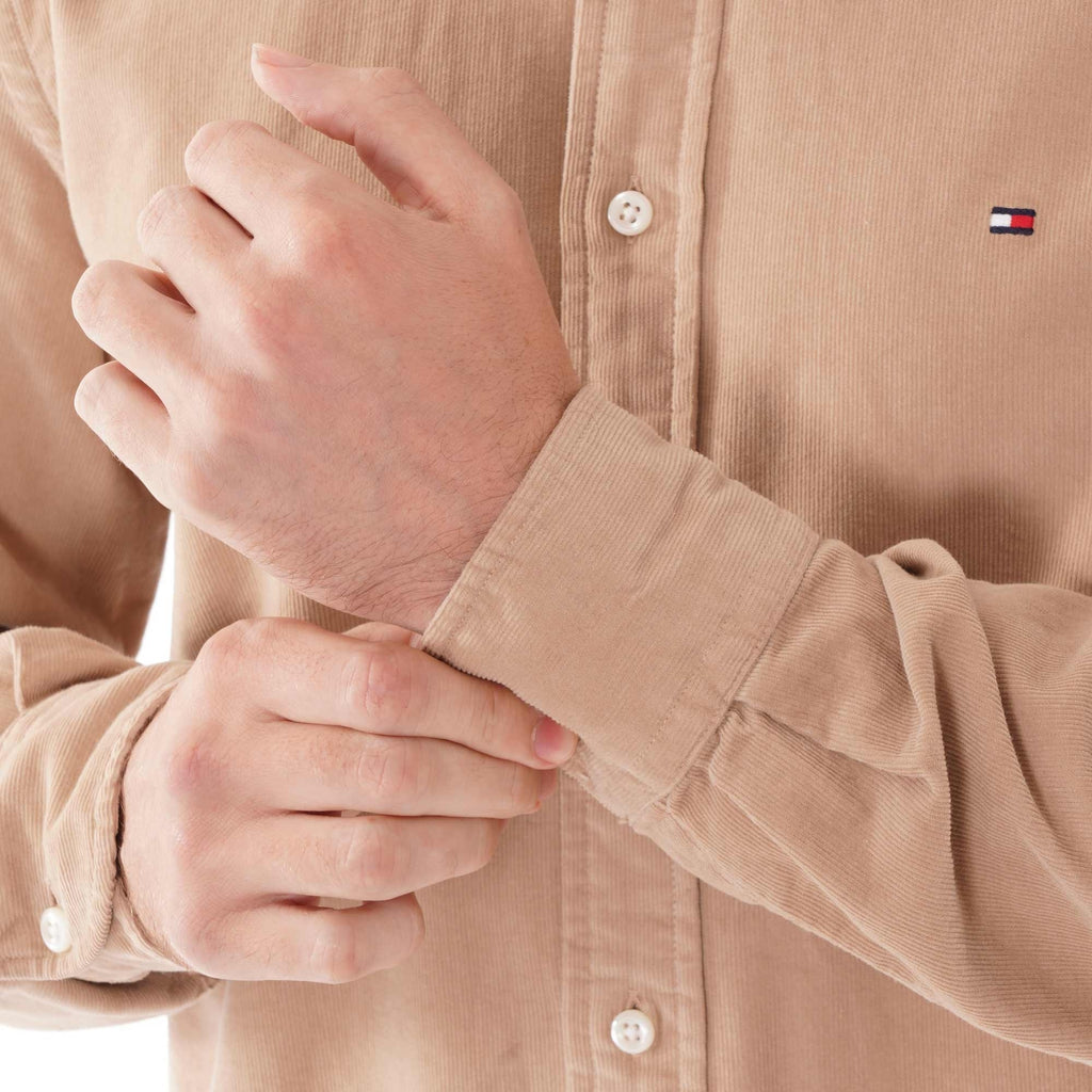 Tommy Hilfiger Dyed Cord Shirt - Khaki