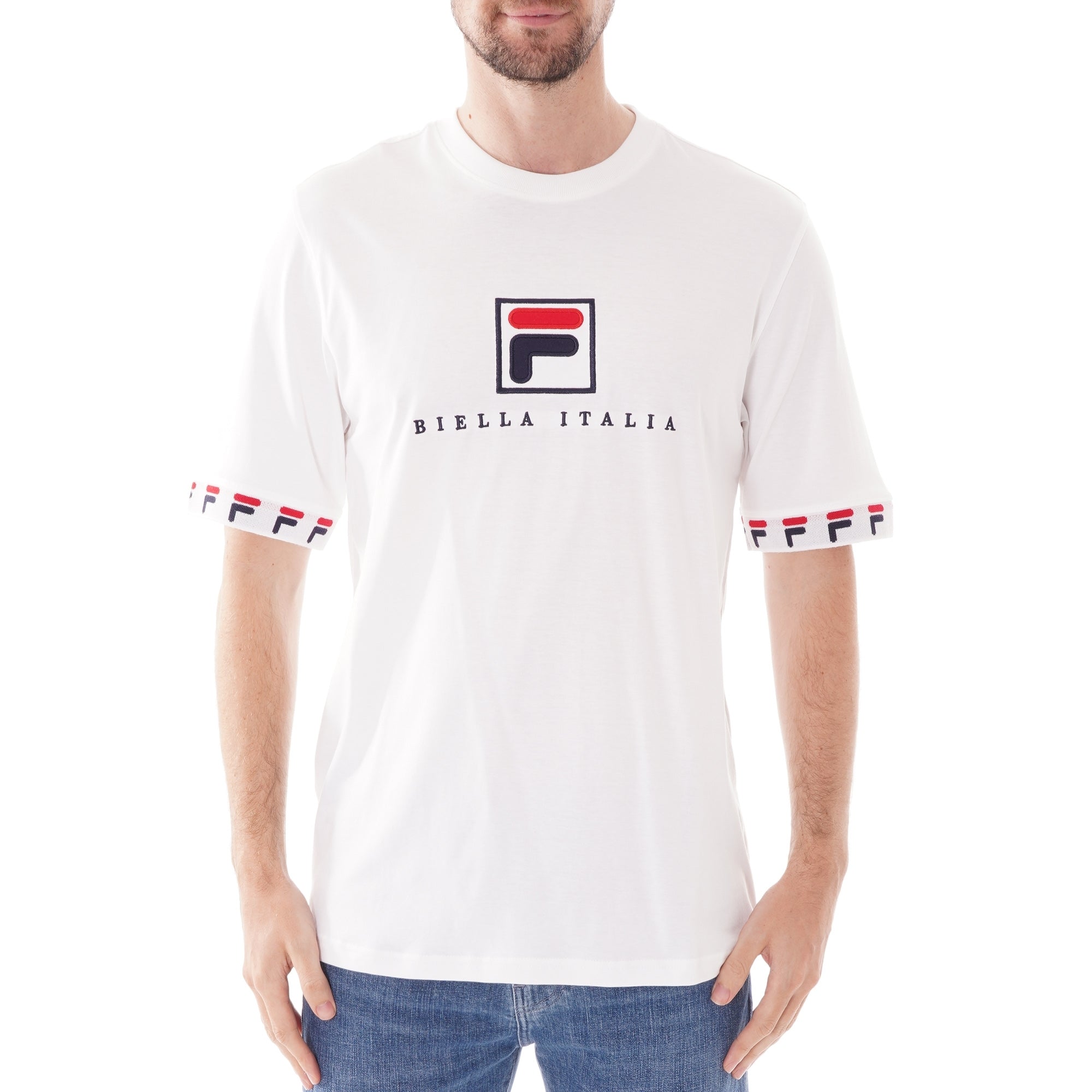 Fila Vintage Rosso T-shirt - White & Peacoat