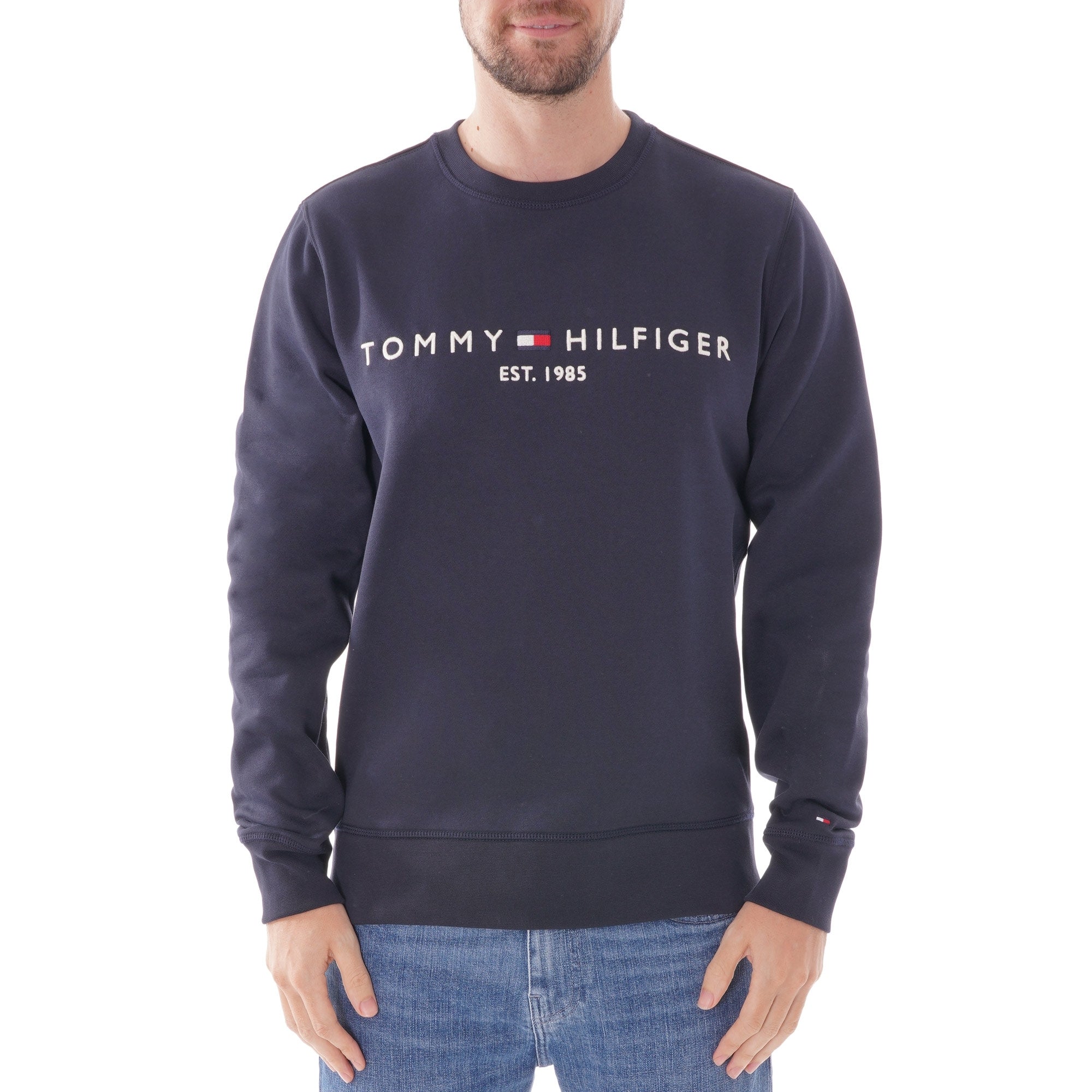 Tommy Hilfiger Logo Sweatshirt - Sky Captain