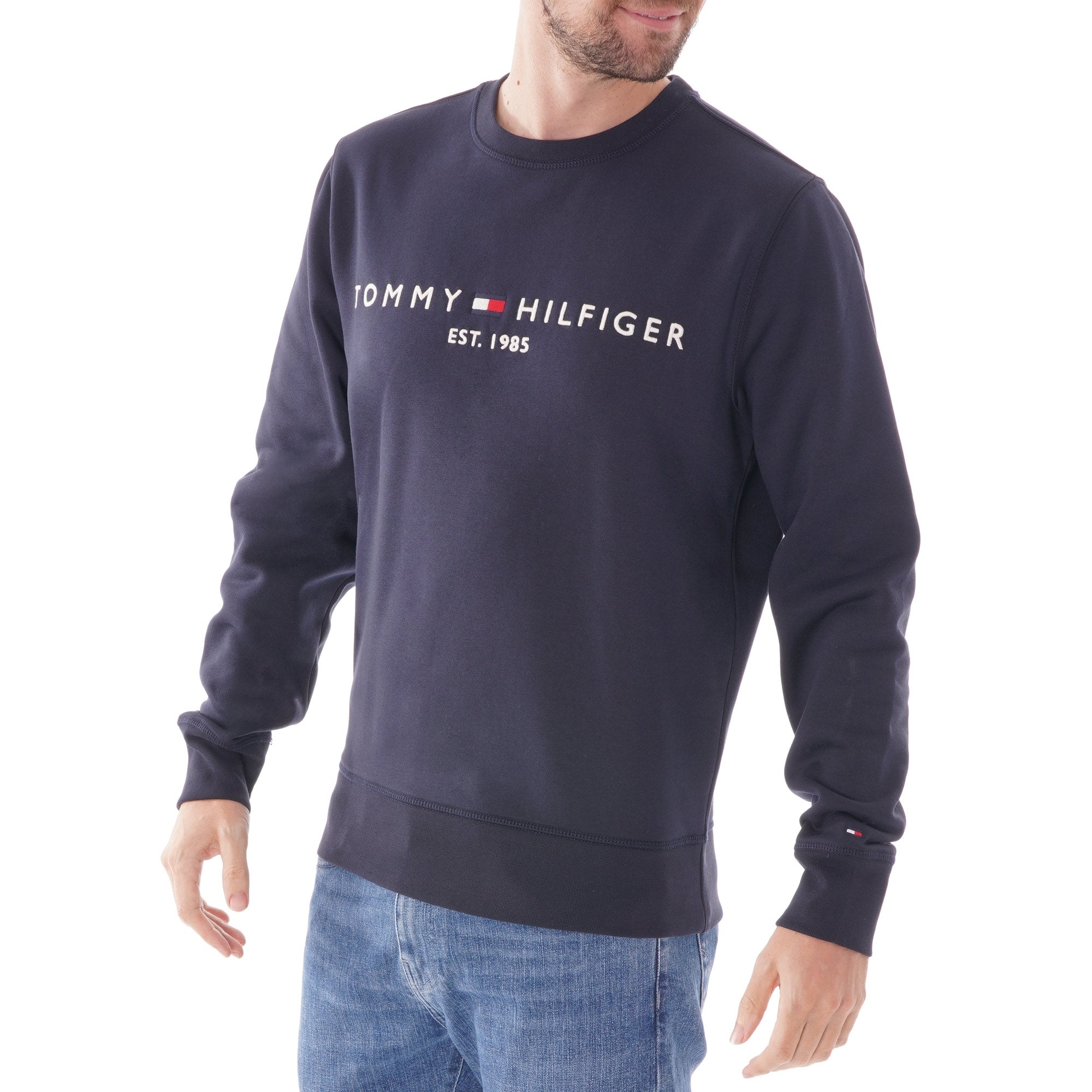 Tommy Hilfiger Logo Sweatshirt - Sky Captain
