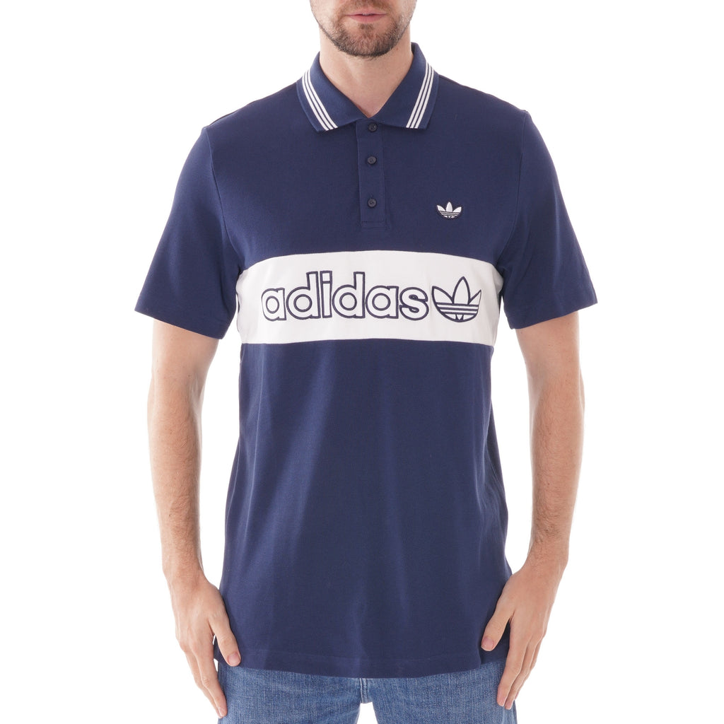 Adidas Originals Colour Block Stripe Tee - Navy