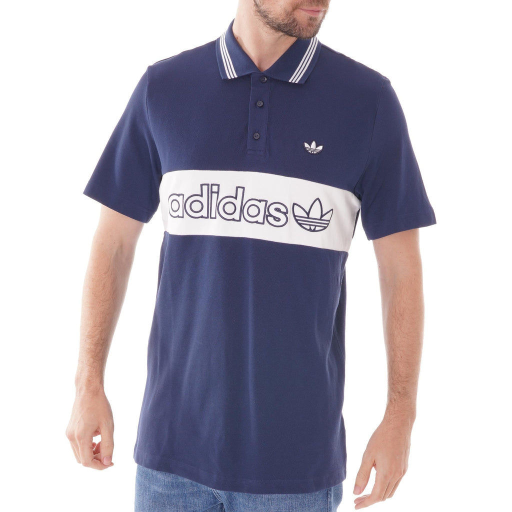 Adidas Originals Colour Block Stripe Tee - Navy