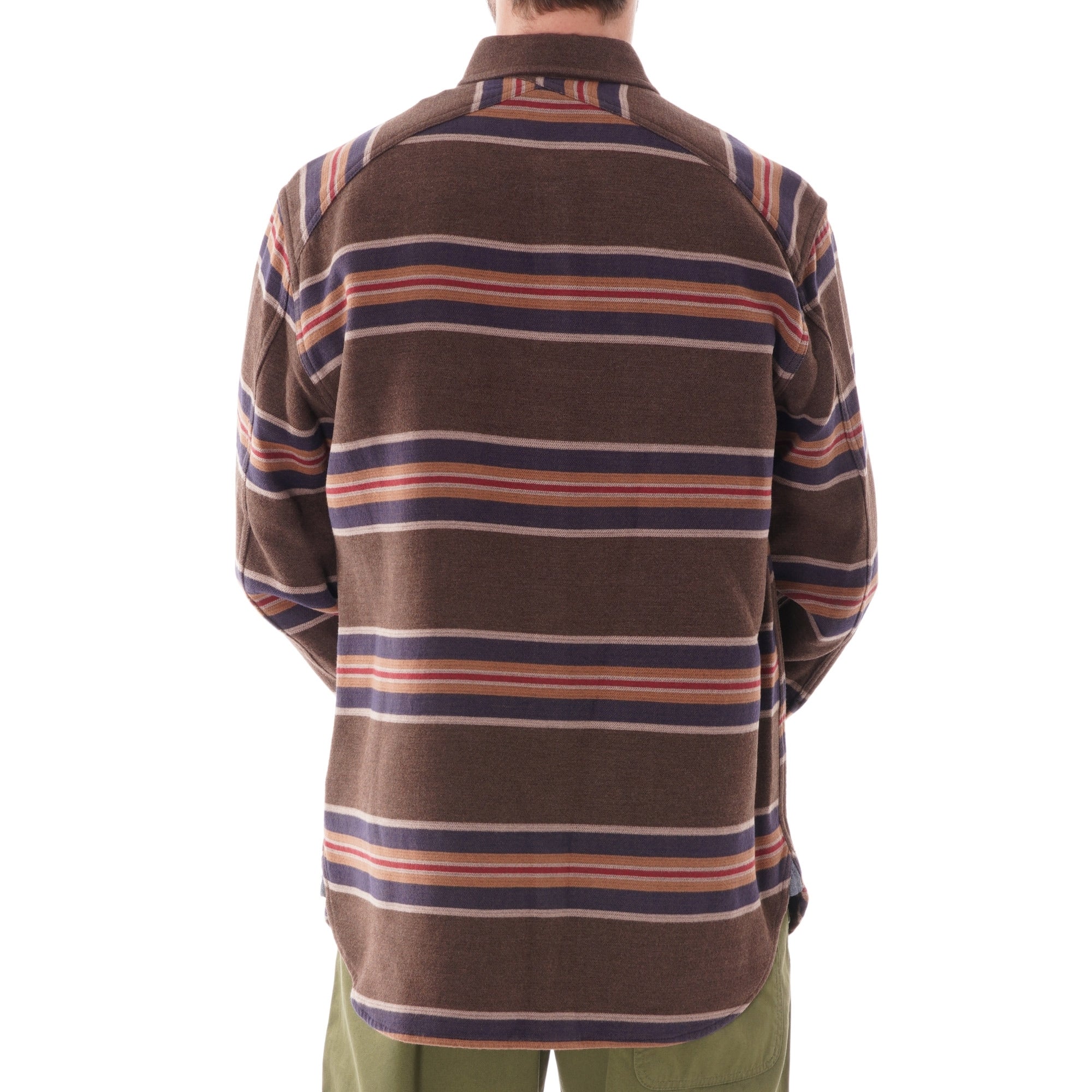 Pendleton Woolen Mills Blanket Stripe Flannel Shirt - Brown Stripe