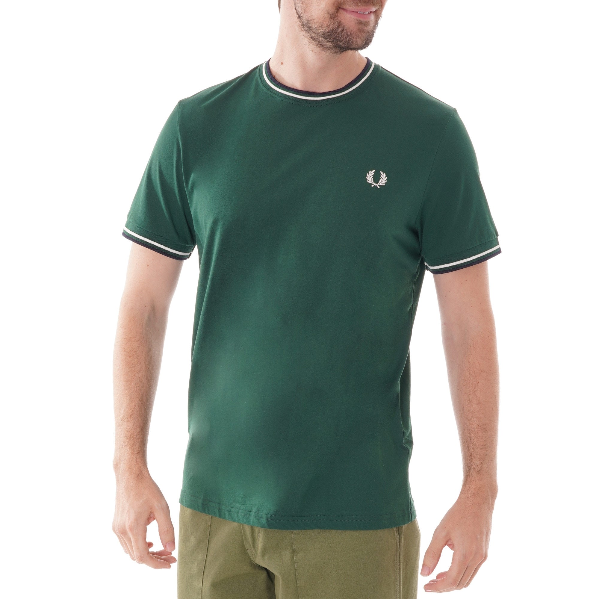 Fred Perry Twin Tipped T-Shirt - Ivy