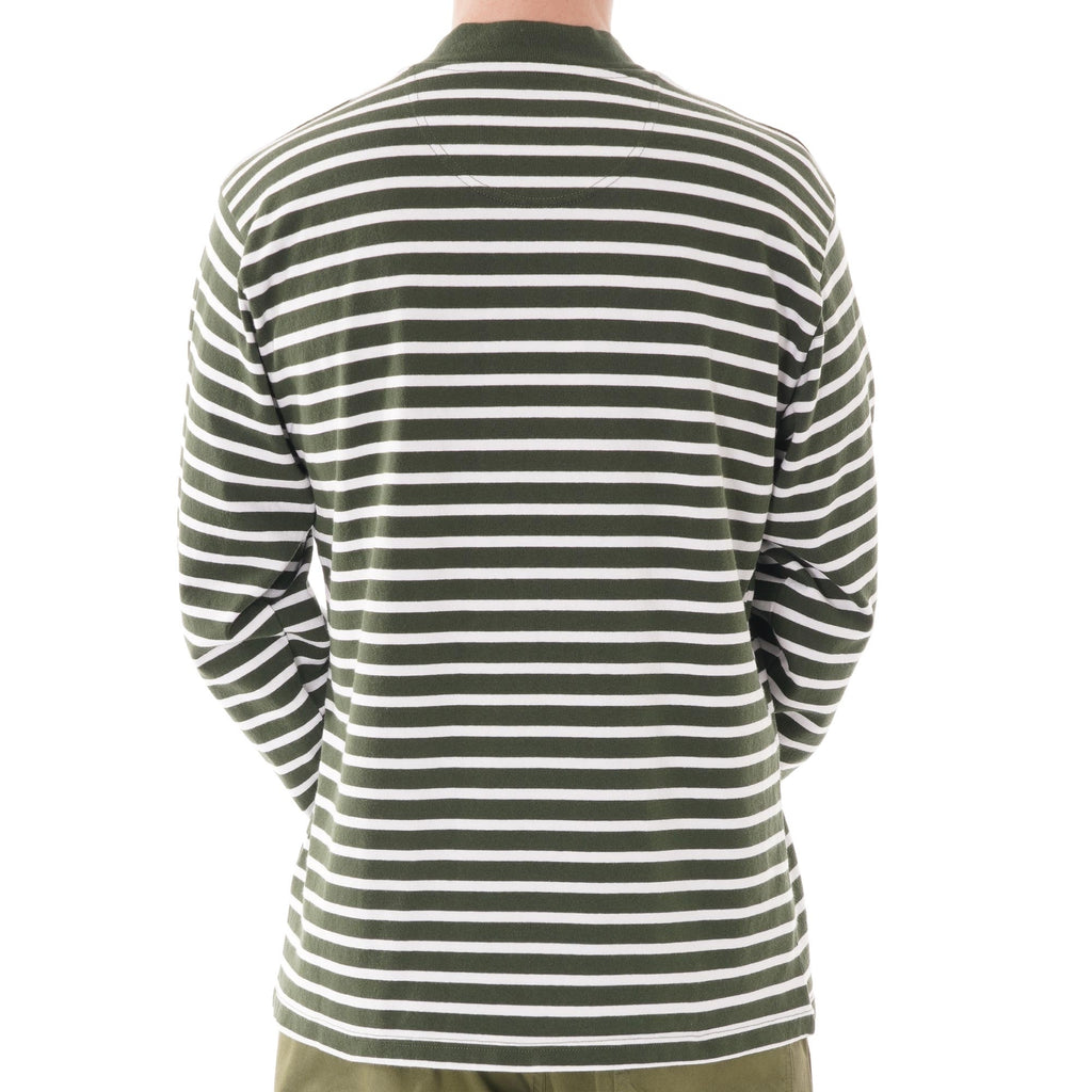 Barbour Lanercost Long Sleeve Tee - White/Green