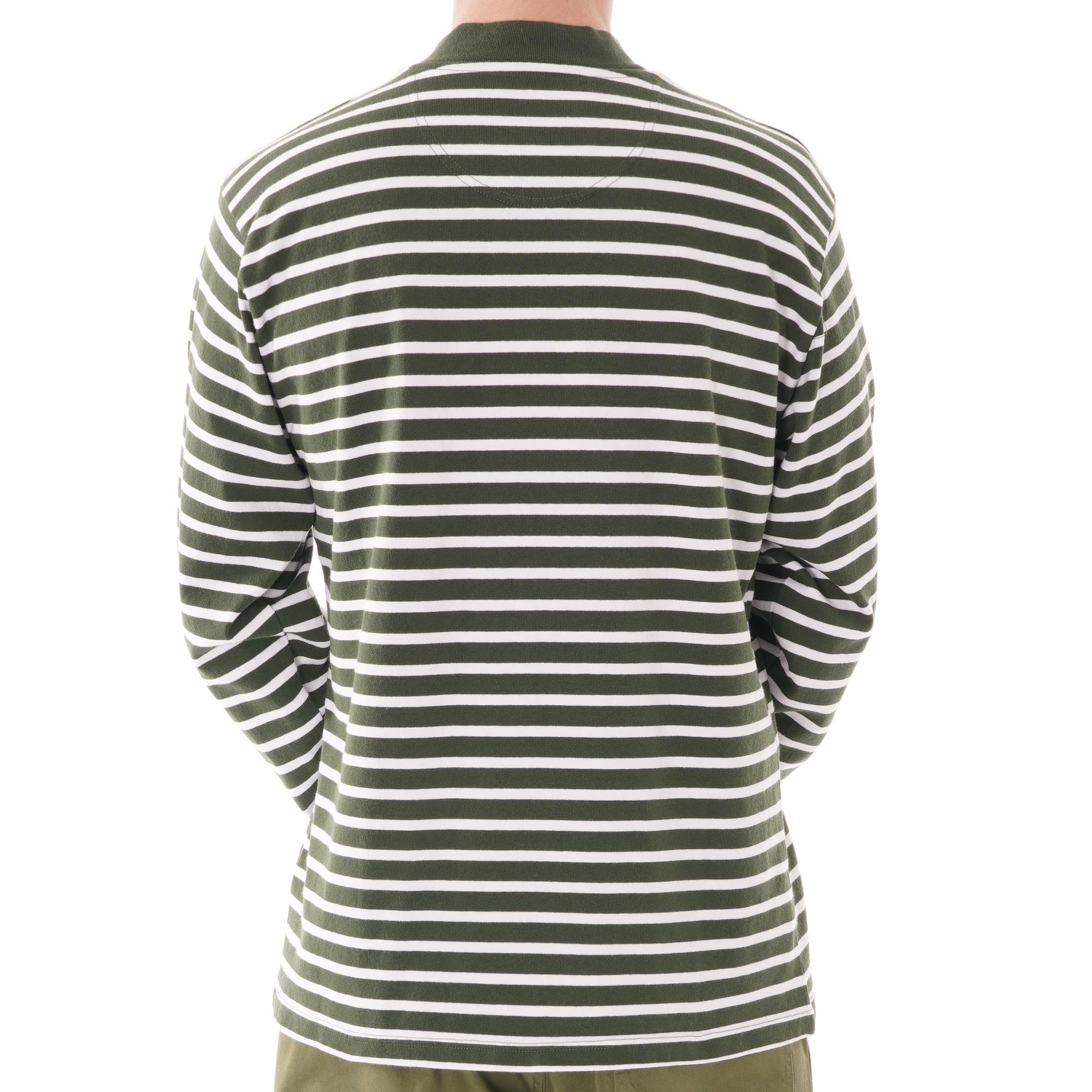 Barbour Lanercost Long Sleeve Tee - White/Green