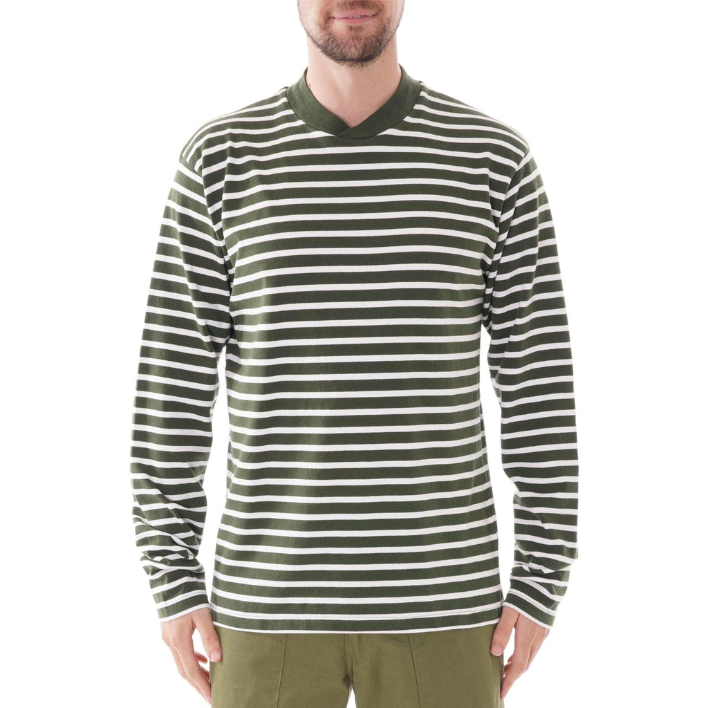Barbour Lanercost Long Sleeve Tee - White/Green