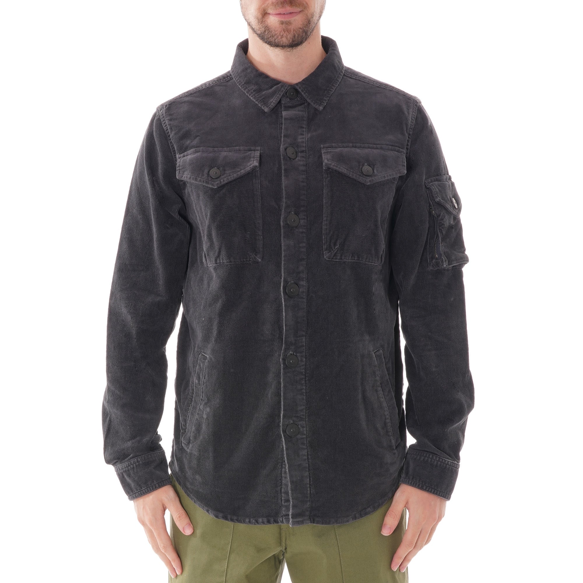 Barbour Beacon Askern Cord Overshirt - Navy