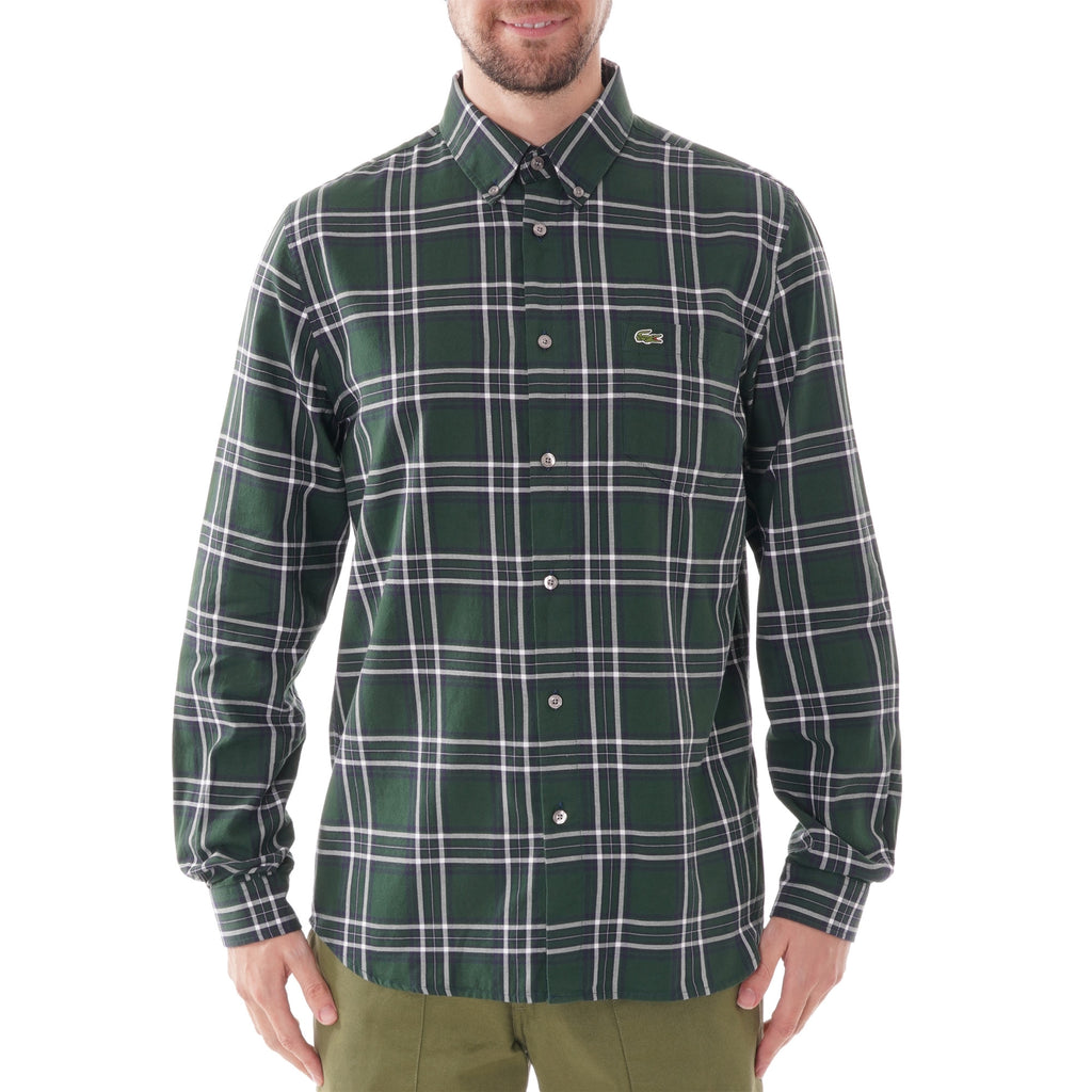 Lacoste Check Shirt - Green
