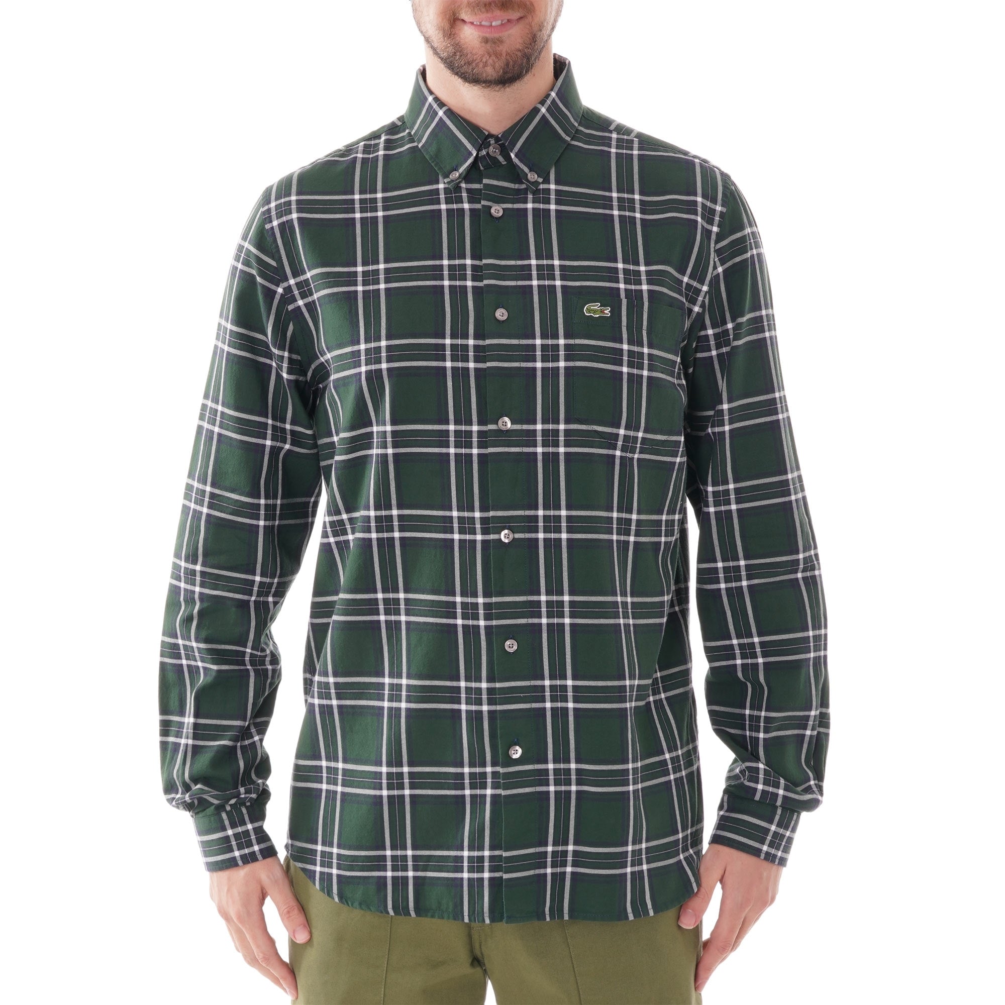 Lacoste Check Shirt - Green