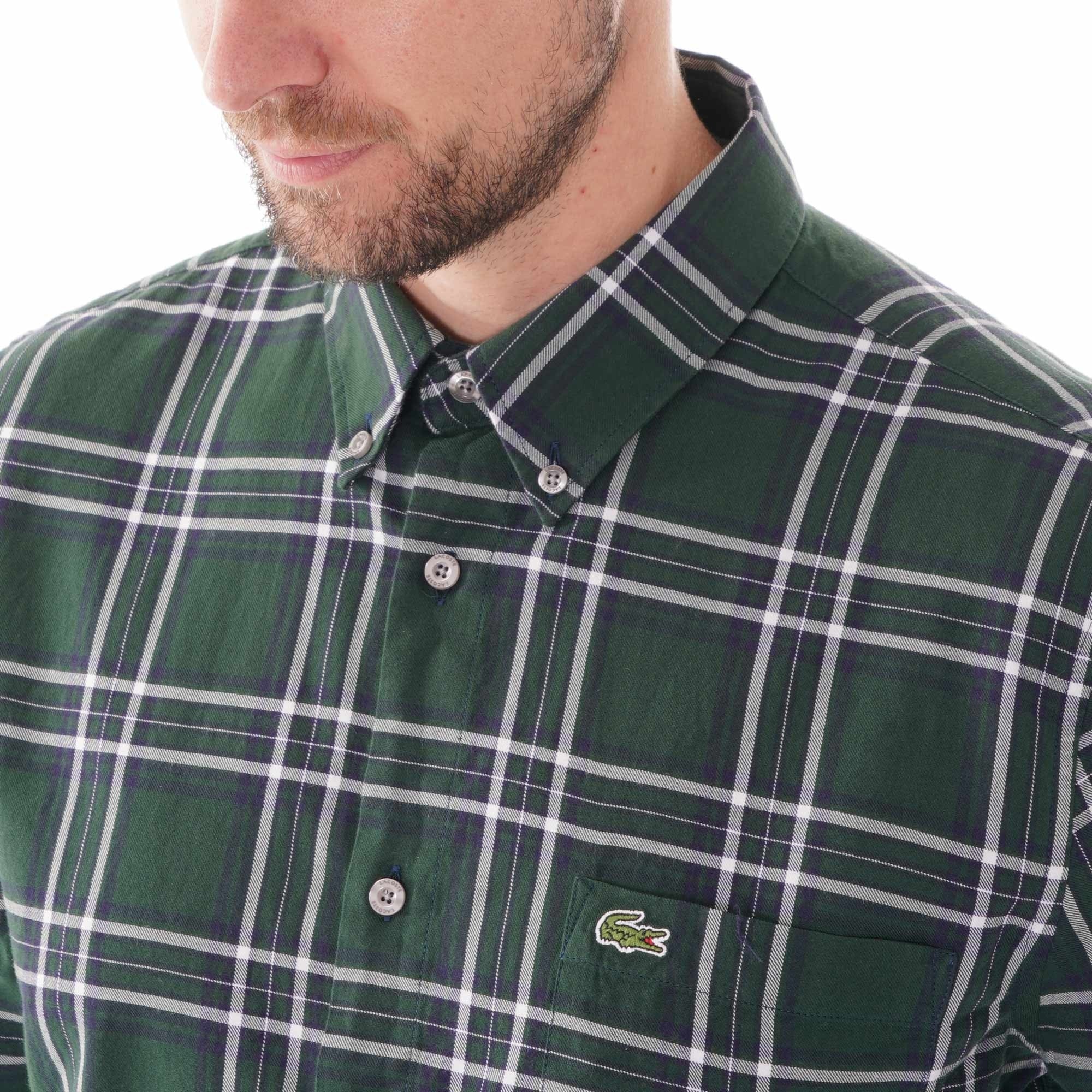 Lacoste Check Shirt - Green