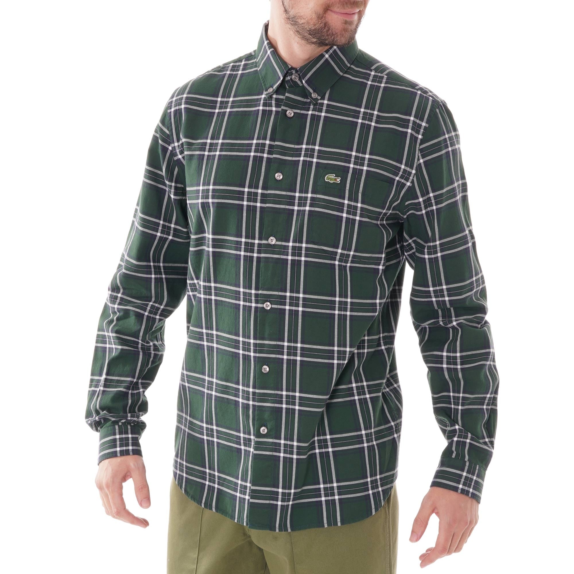 Lacoste Check Shirt - Green