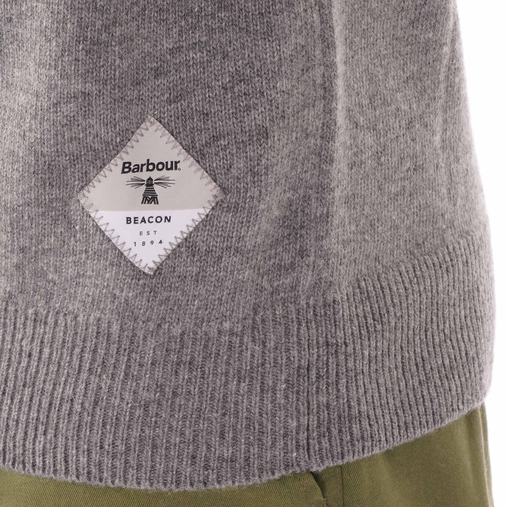 Barbour Beacon Lambswool Jumper - Grey Marl