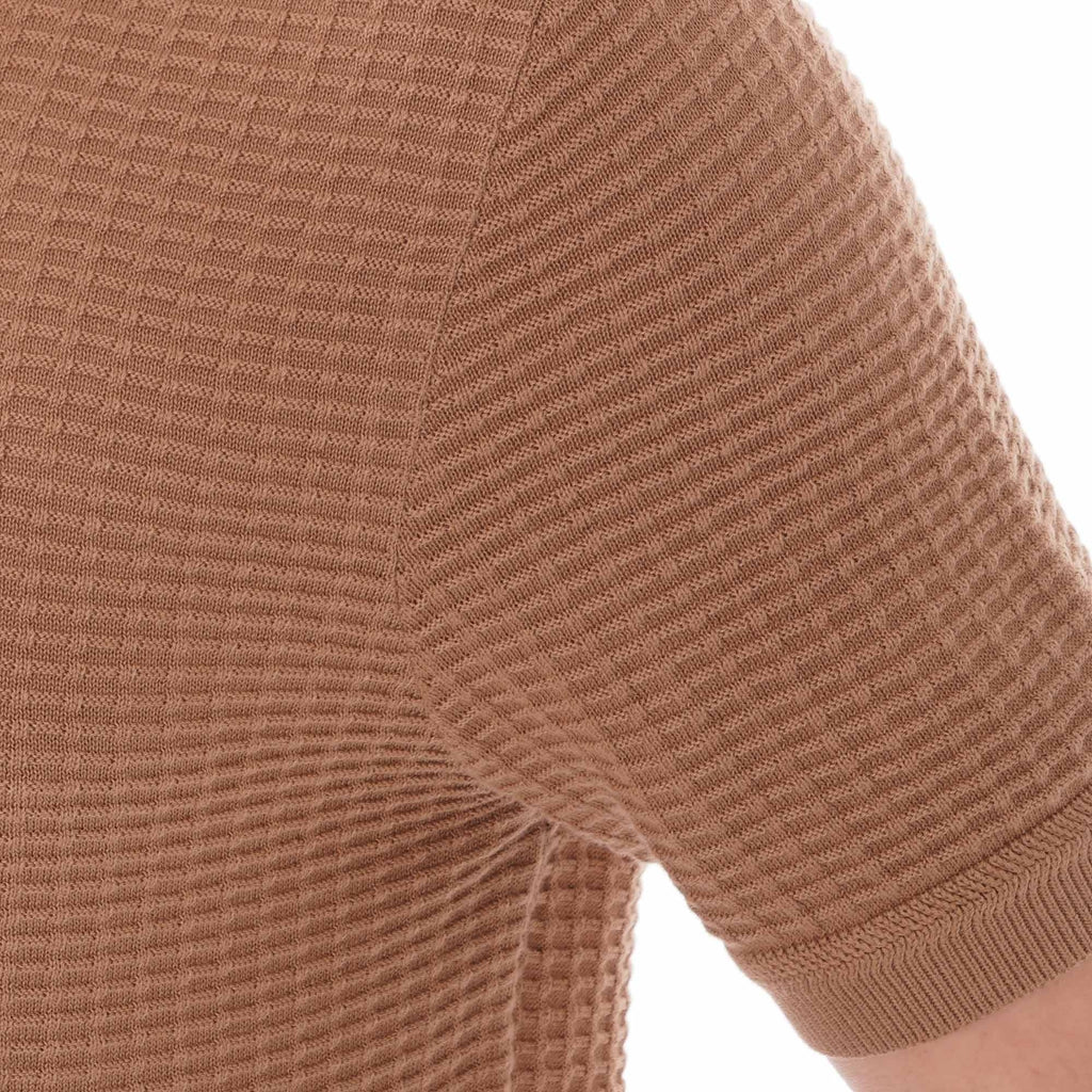 Ben Sherman Tonal Texture Polo - Camel