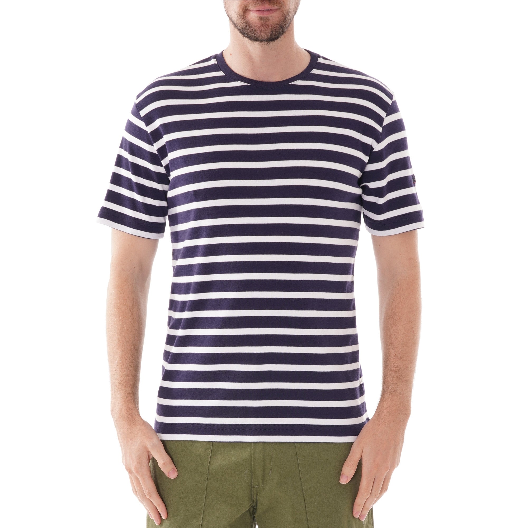 Armor Lux Mariniere Mor T-shirt - Navy & White