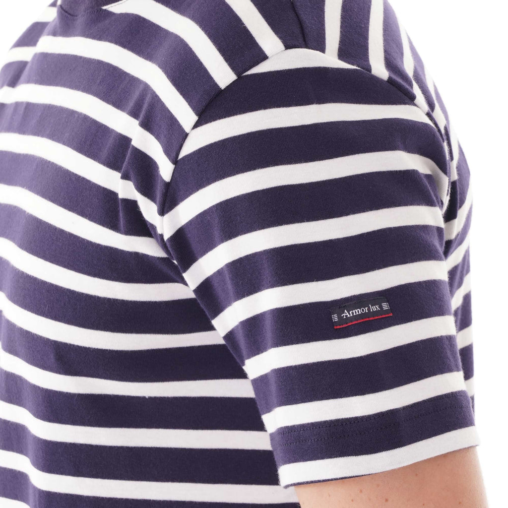 Armor Lux Mariniere Mor T-shirt - Navy & White