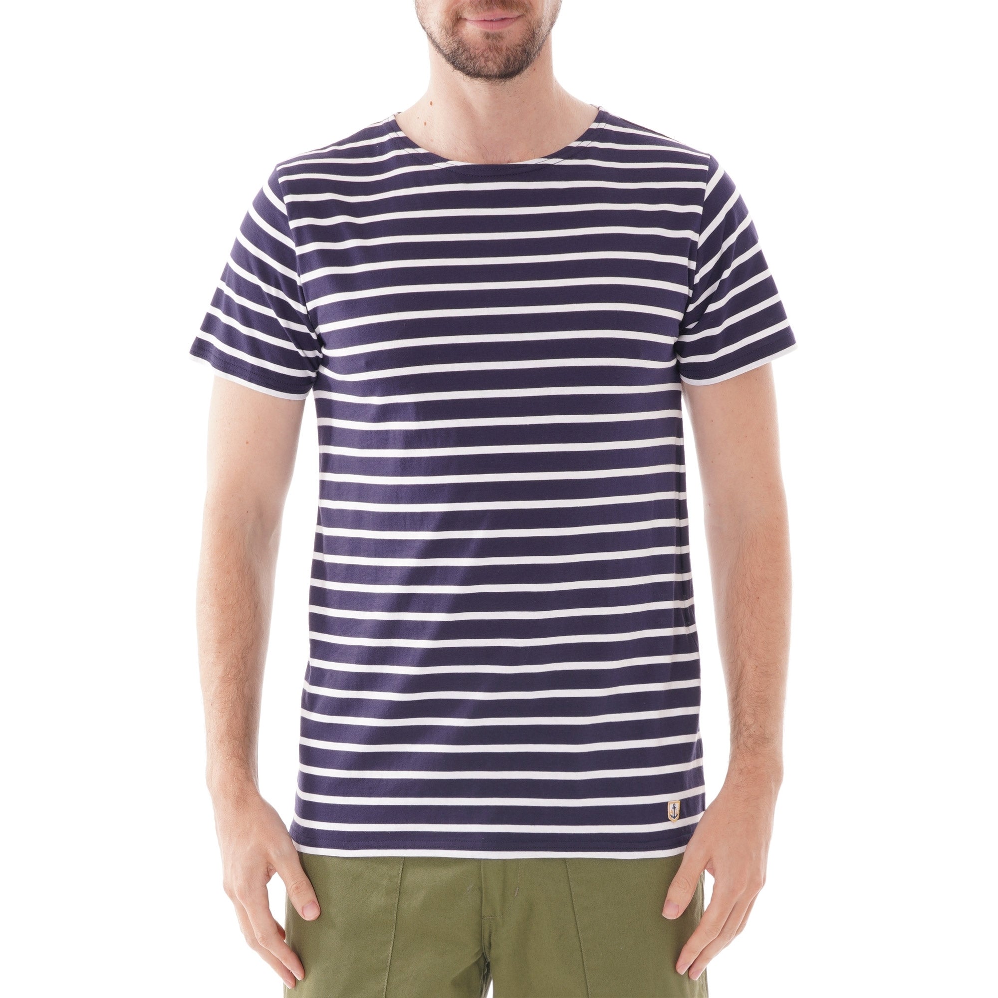 Armor Lux Short sleeve T-shirt - Navy & White