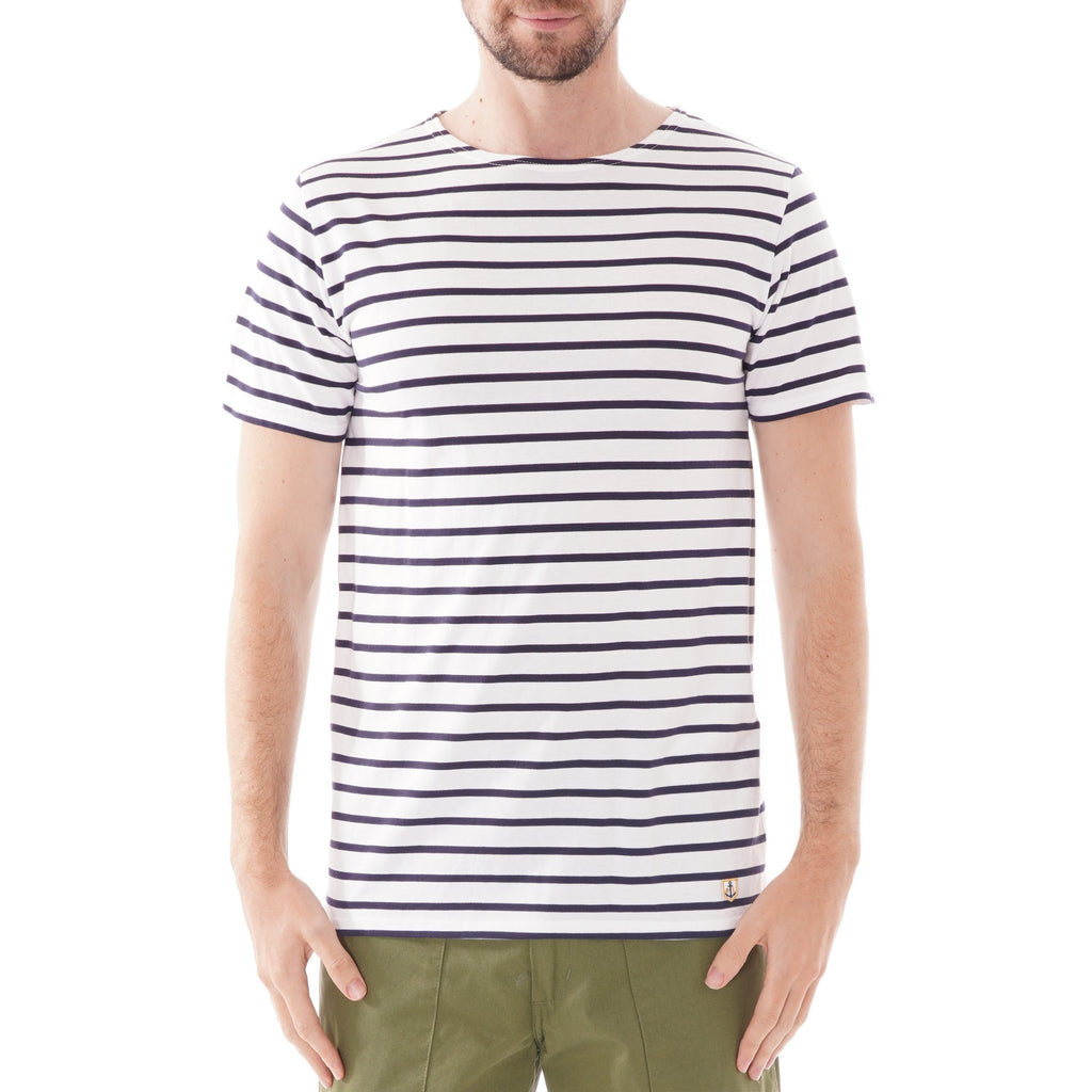 Armor Lux Short Sleeve T-shirt - White/Navy
