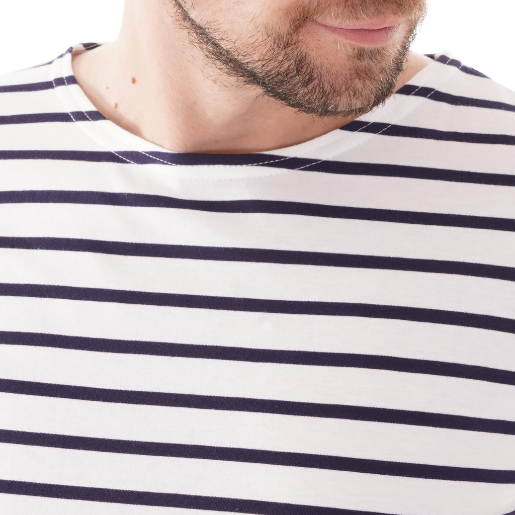 Armor Lux Short Sleeve T-shirt - White/Navy