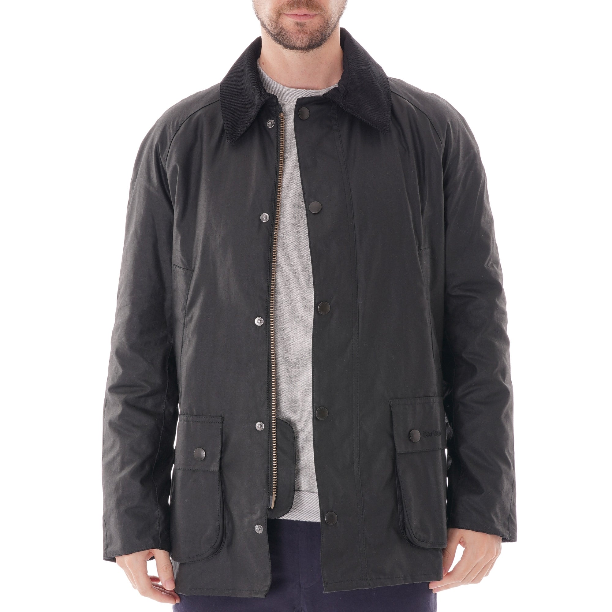 Barbour Ashby Wax Jacket - Black