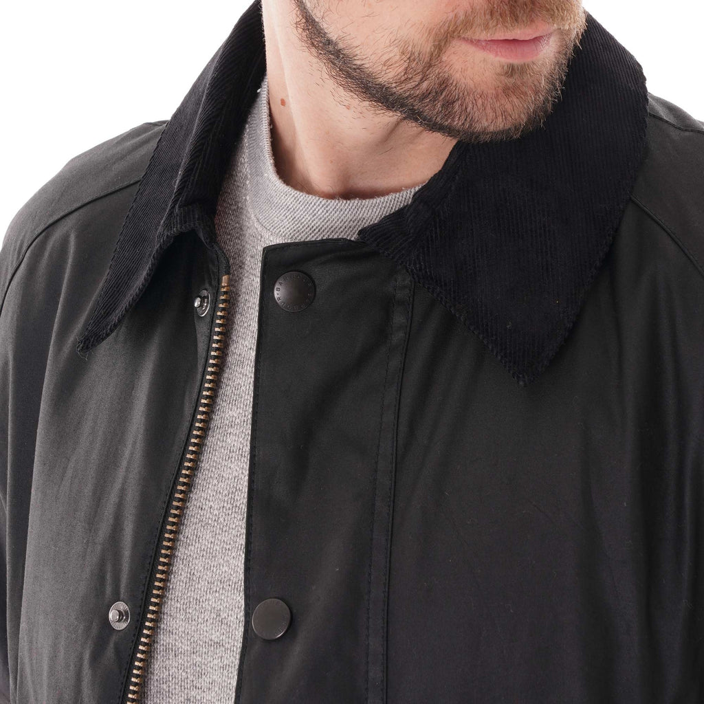 Barbour Ashby Wax Jacket - Black