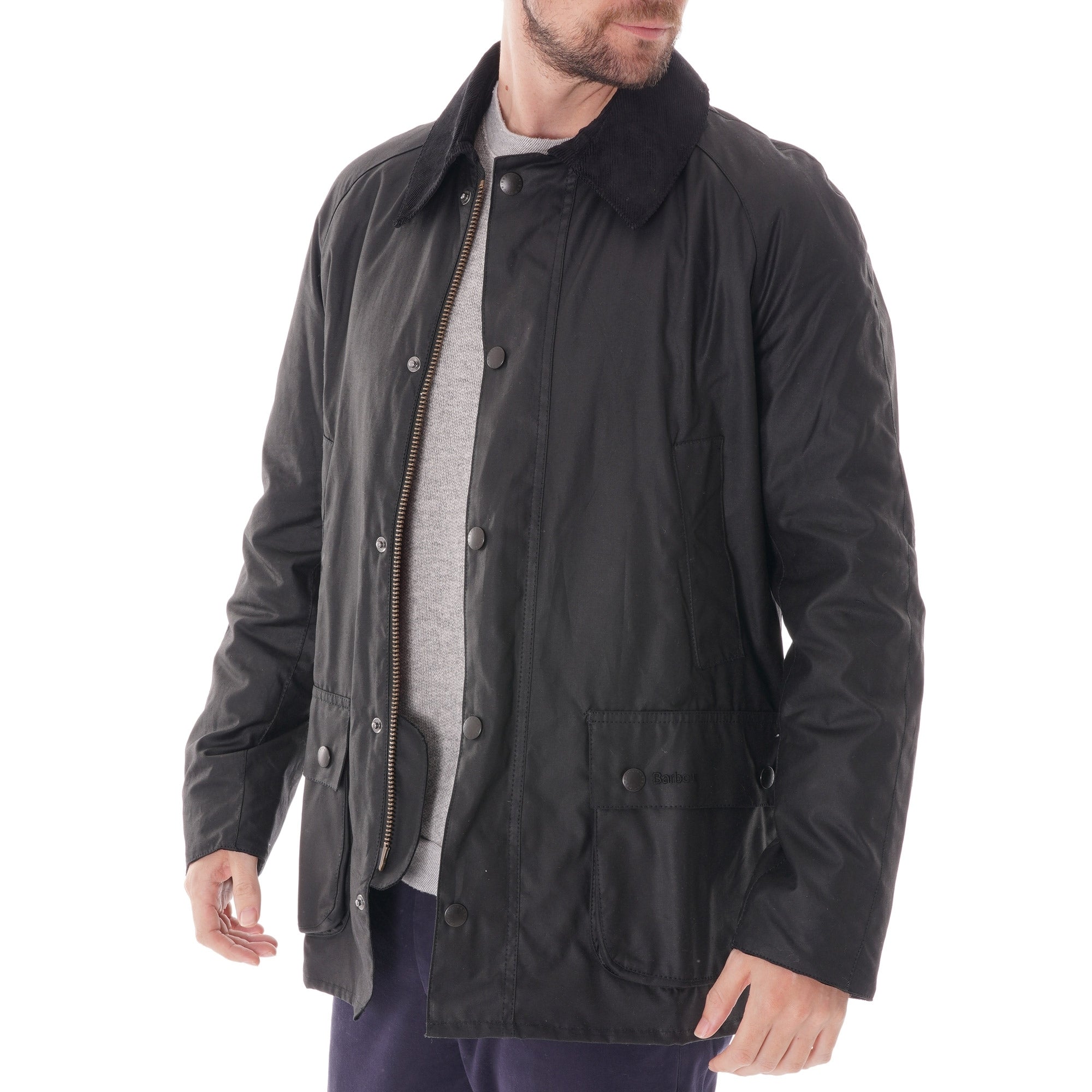 Barbour Ashby Wax Jacket - Black