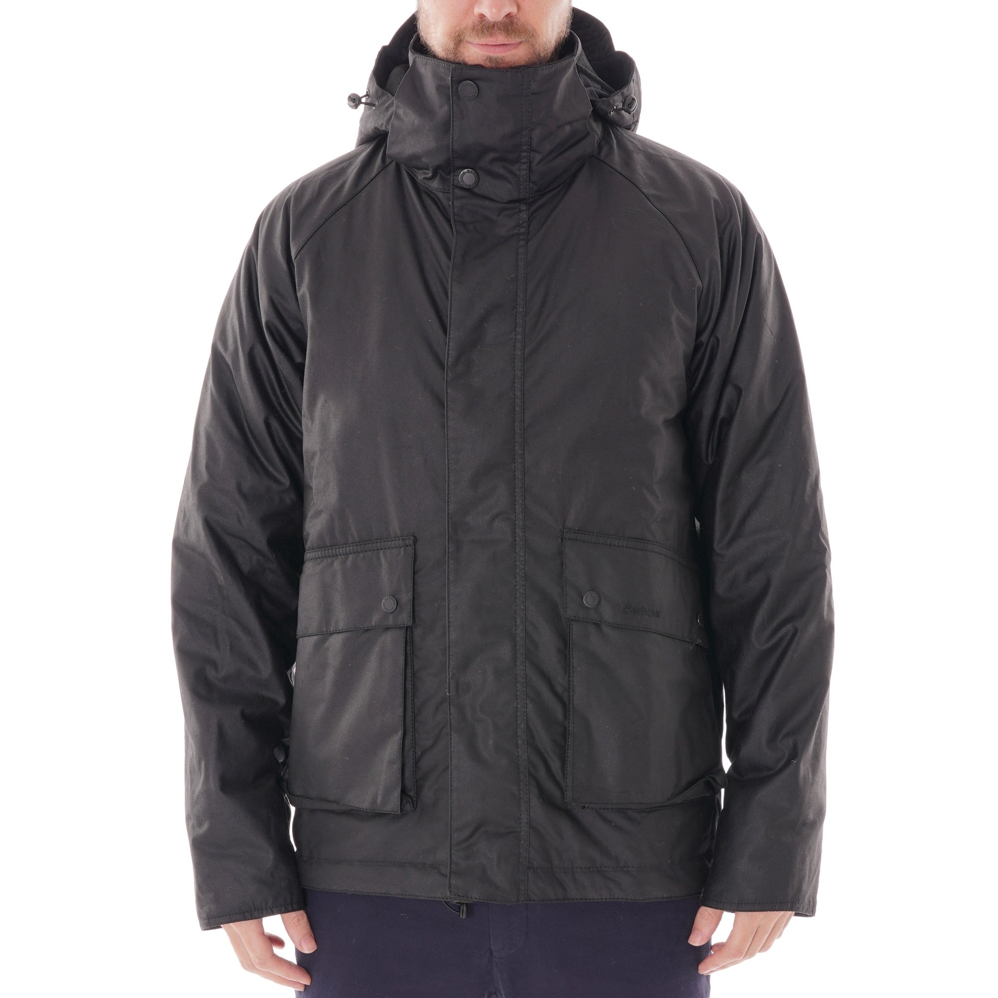 Barbour Fohn Wax Jacket - Black