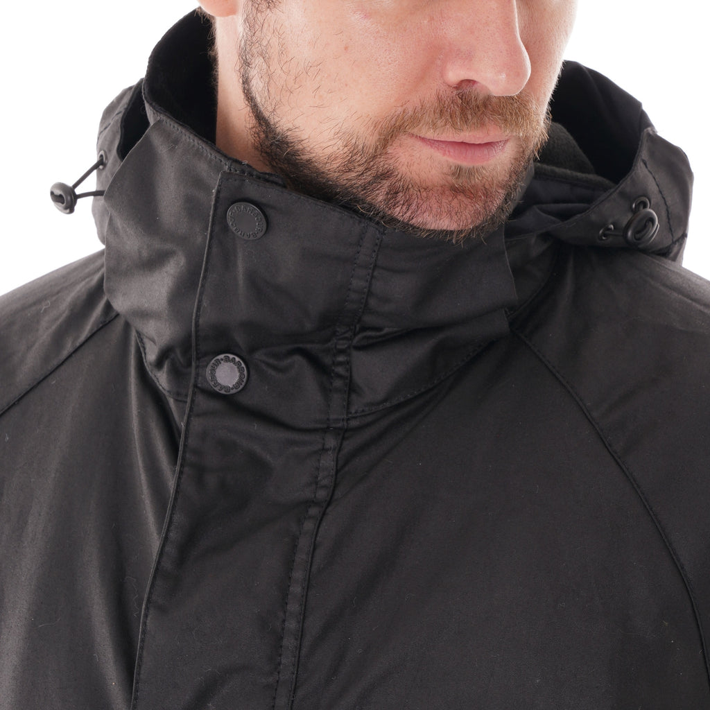 Barbour Fohn Wax Jacket - Black