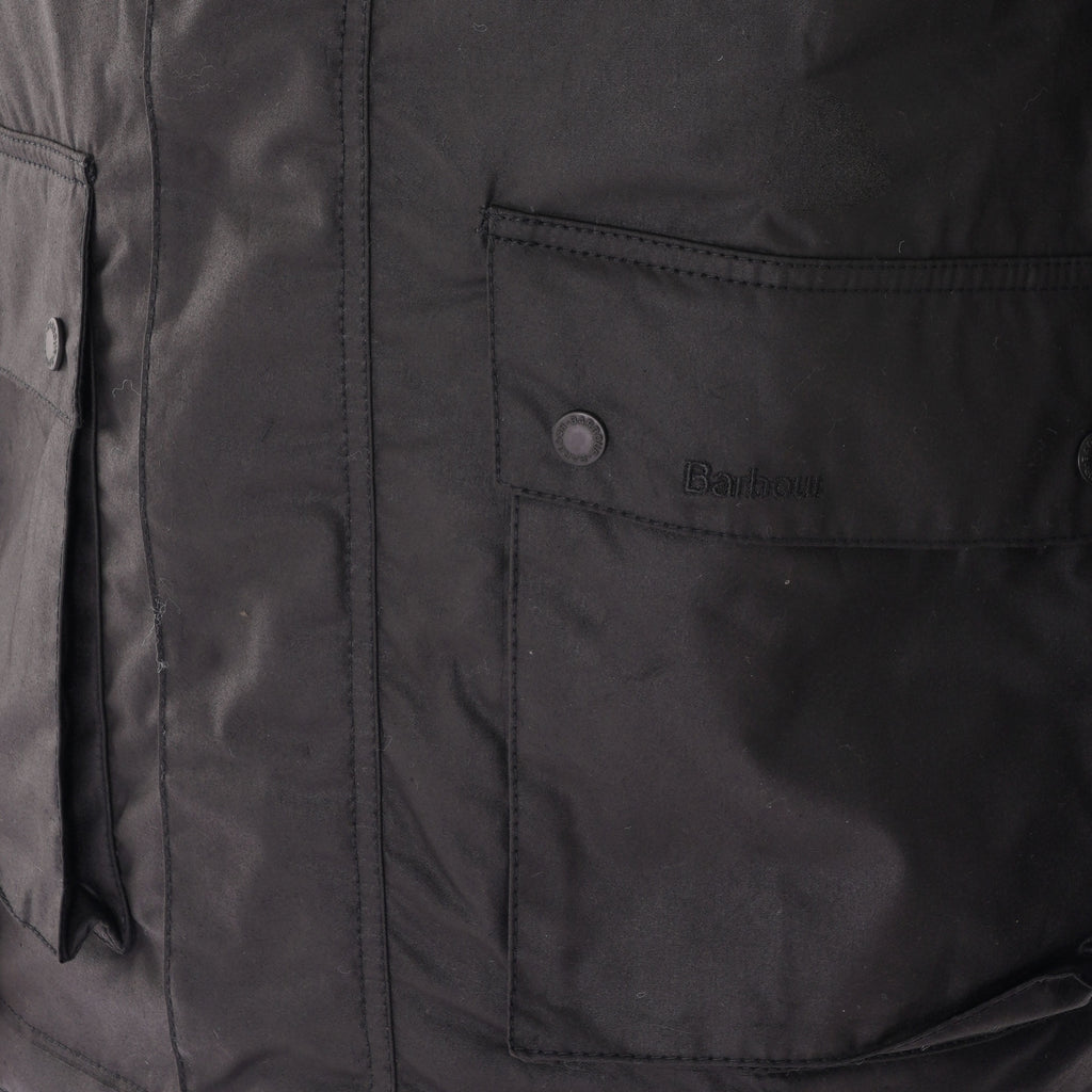 Barbour Fohn Wax Jacket - Black