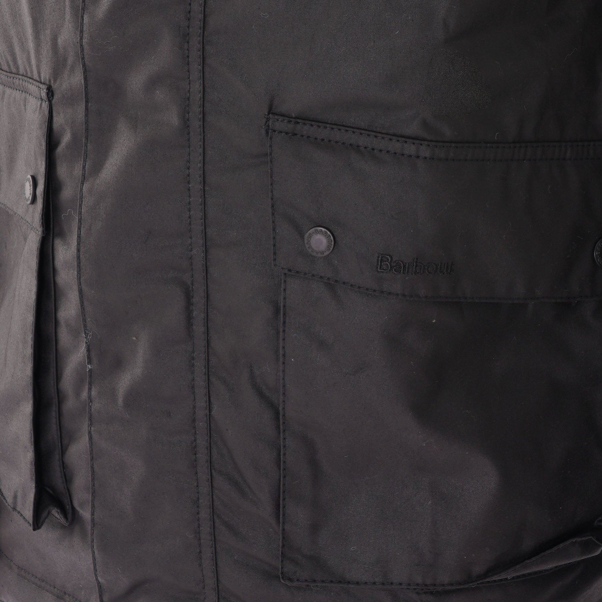 Barbour Fohn Wax Jacket - Black