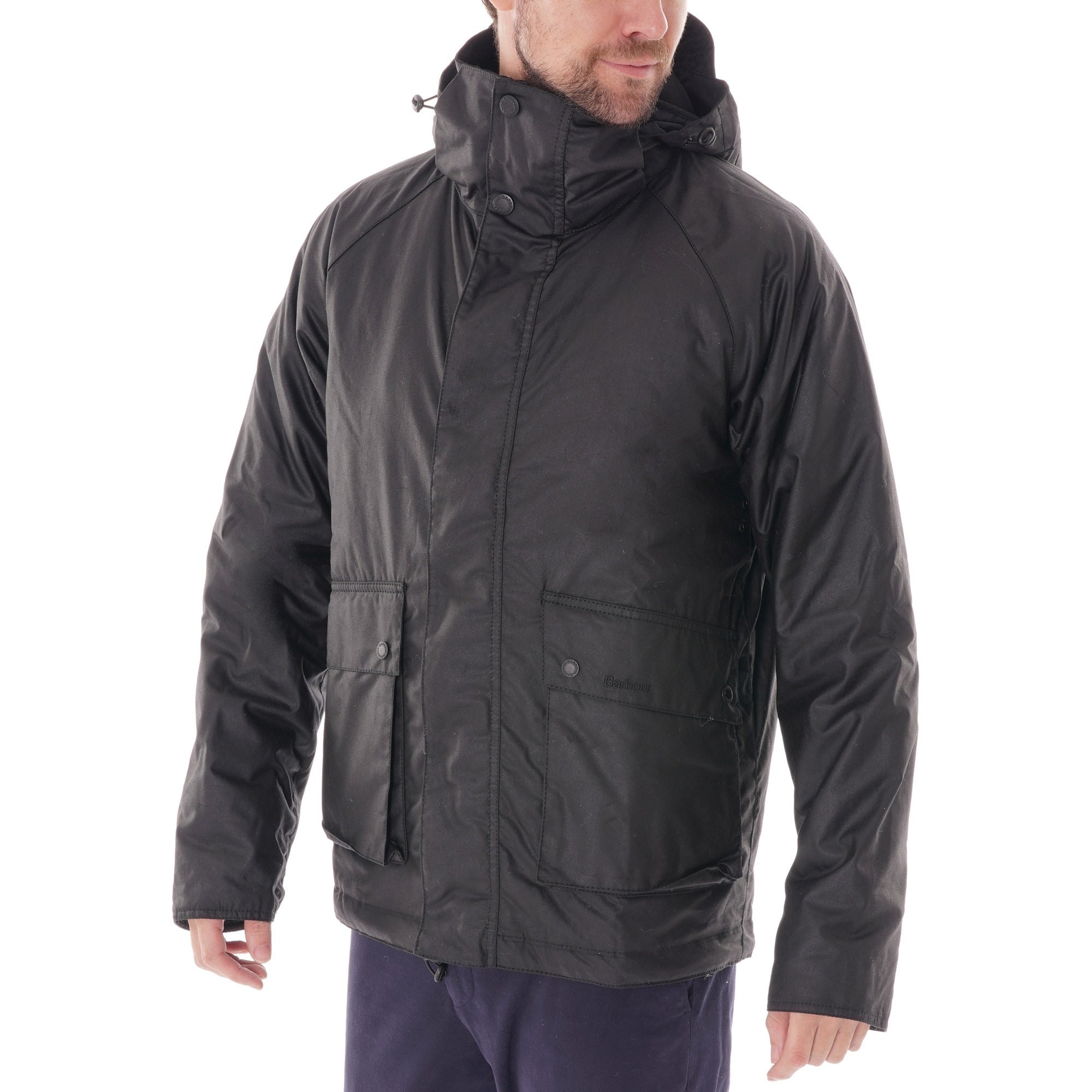 Barbour Fohn Wax Jacket - Black