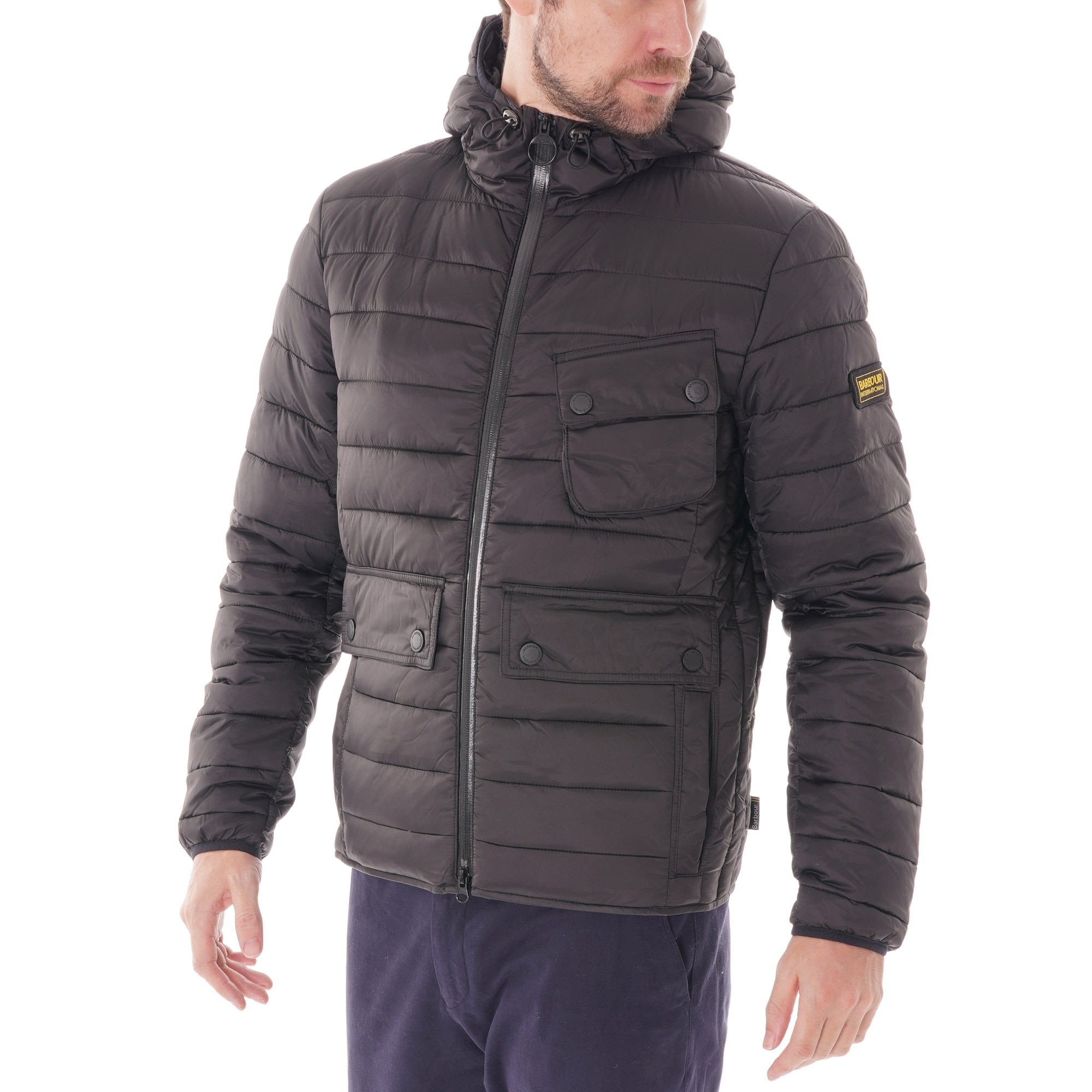 Barbour International Ouston Quilted Jacket - Black