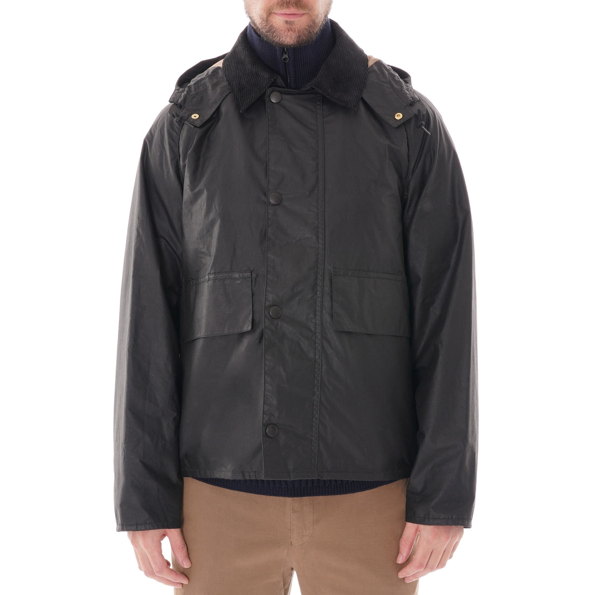 Barbour x Margaret Howell Margret Howell Spey Waxed Jacket - Black 